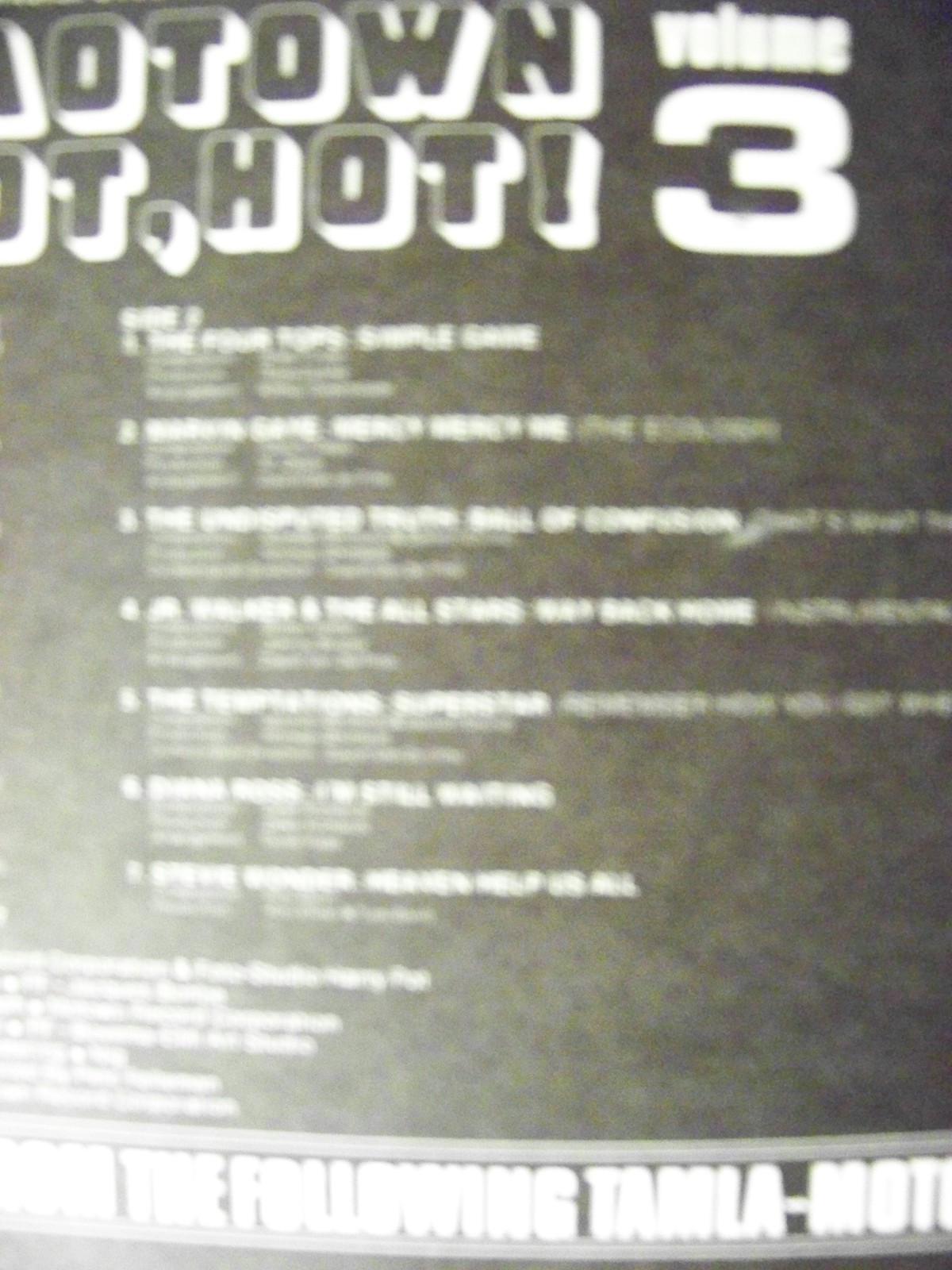 Various Artists – Tamla-Motown is hot, hot, hot Vol. 3 (LP, 1972), Bild 4
