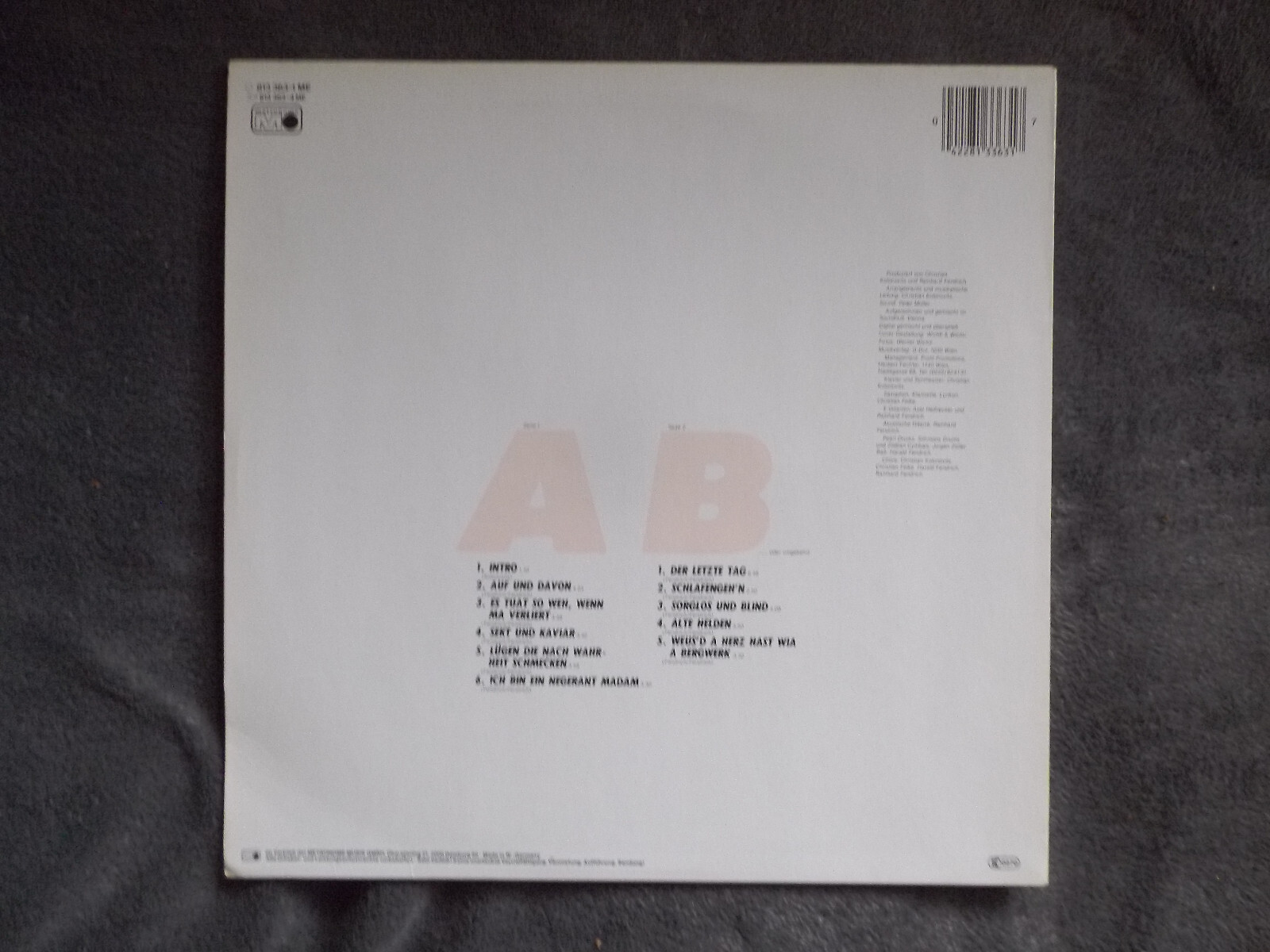 Rainhard Fendrich – Auf und davon (LP, Metronome, 1983), Bild 2