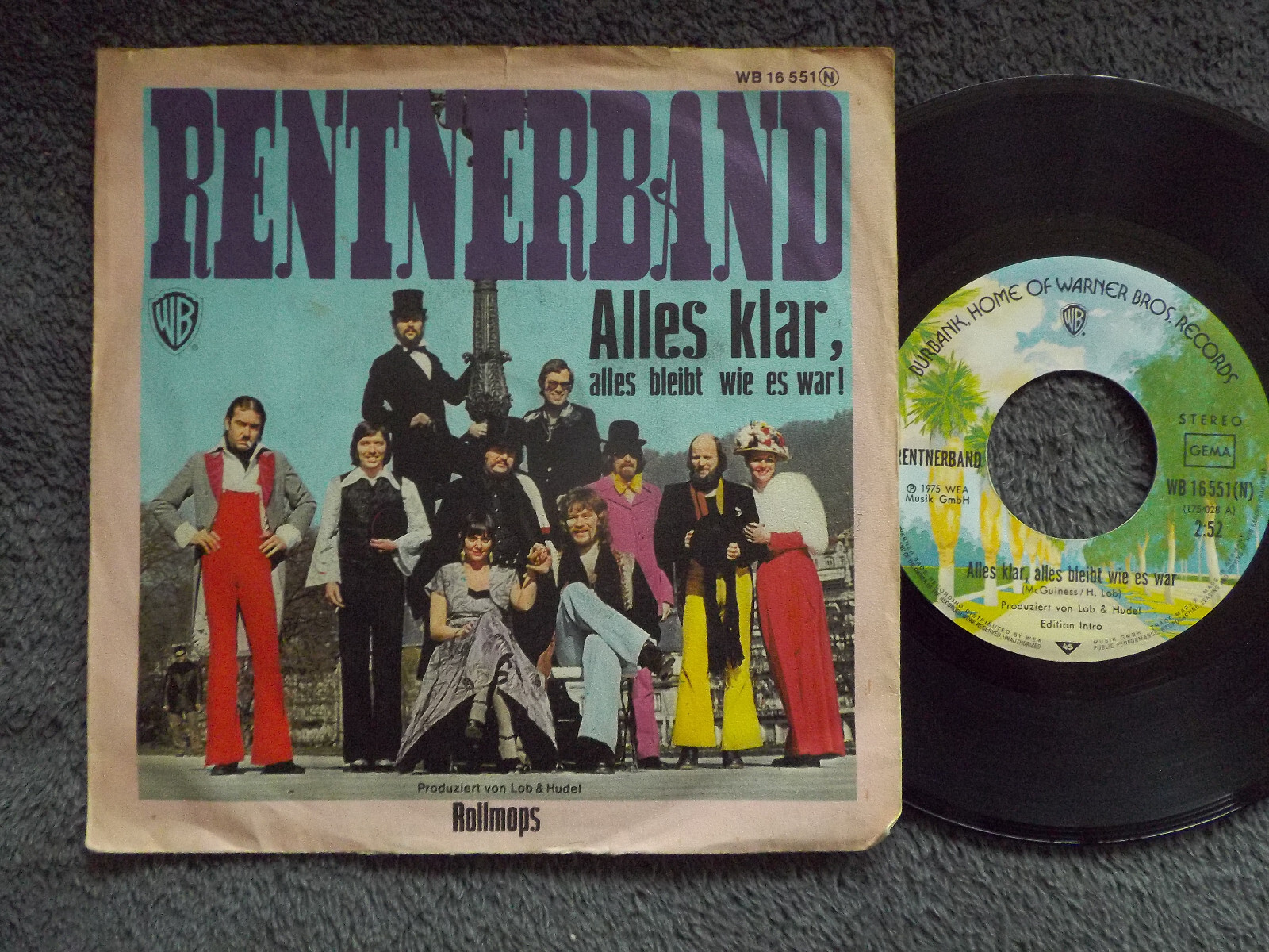 Rentnerband – Alles klar, alles bleibt wie es war / Rollmops | Warner Bros. 45er-Single