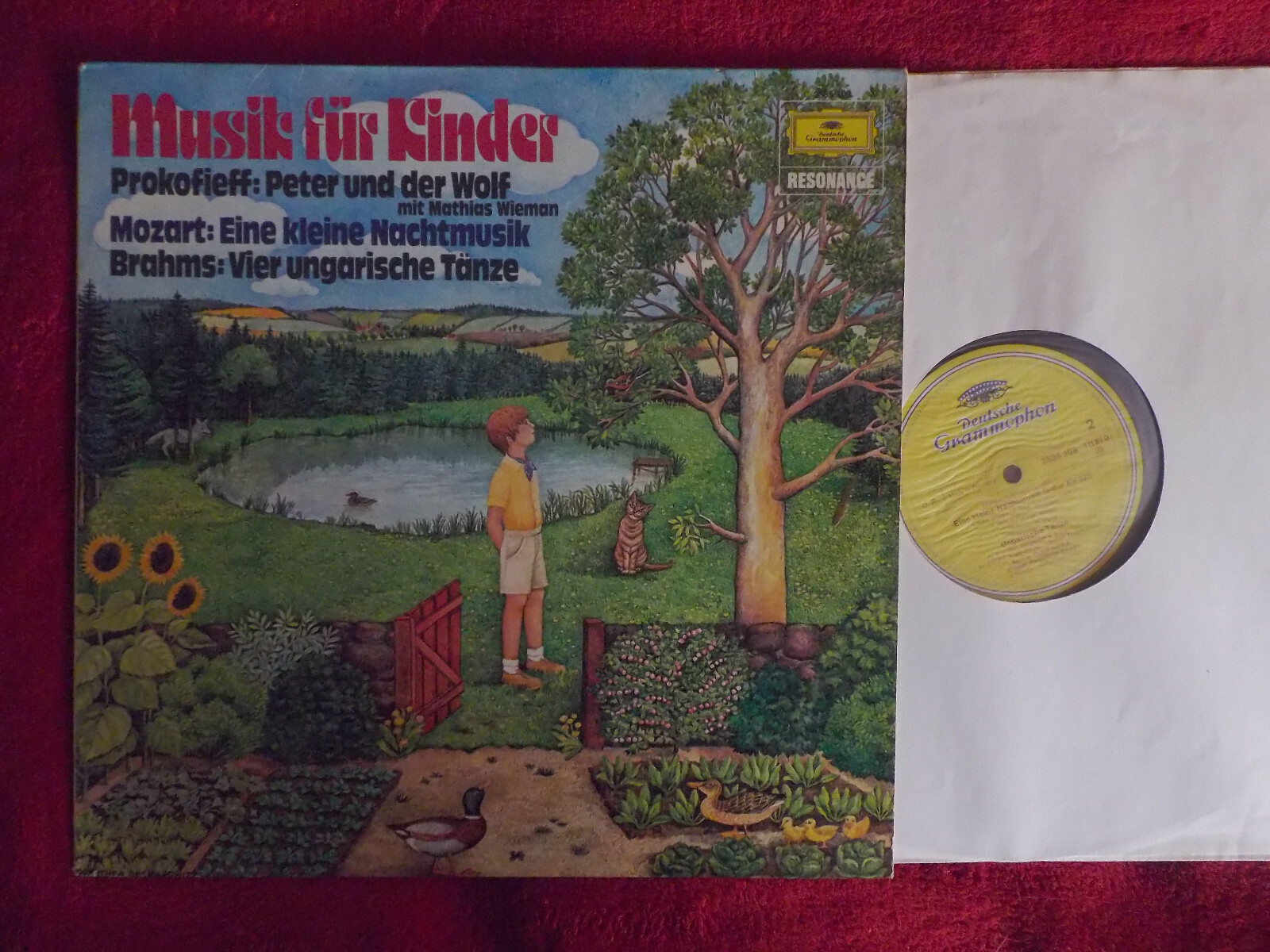 Musik für Kinder: Peter und der Wolf, Eine kleine Nachtmusik & 4 ungarische Tänze – Deutsche Grammophon LP