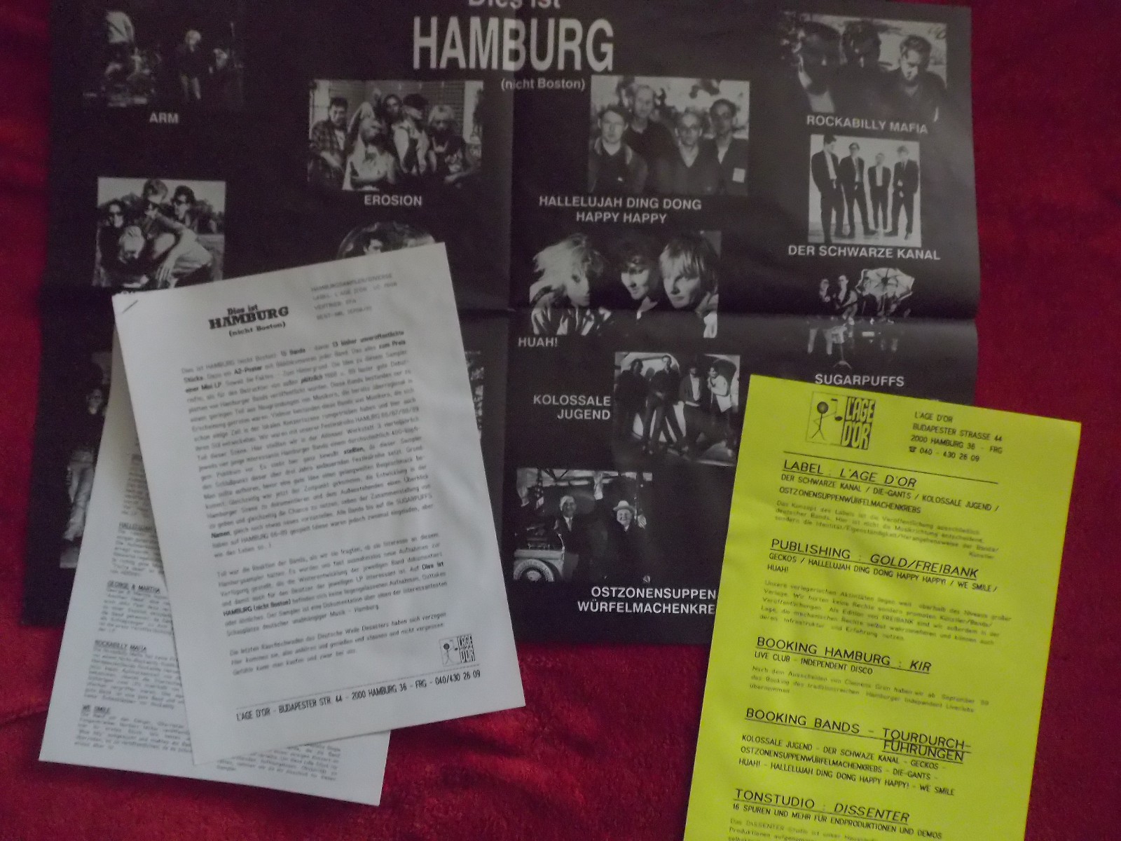 Various – Dies ist Hamburg ( nicht Boston ) | LP, L´age D´or Records, 1989, Bild 2
