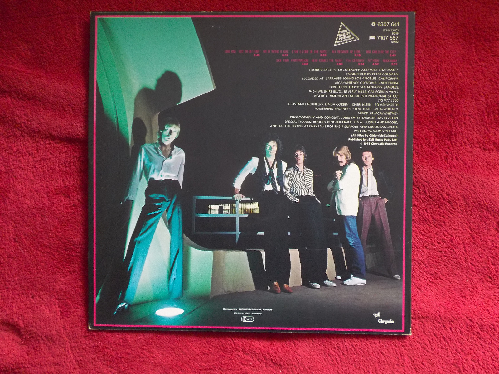 Nick Gilder – City Nights | LP, Chrysalis Records, 1978, Bild 2