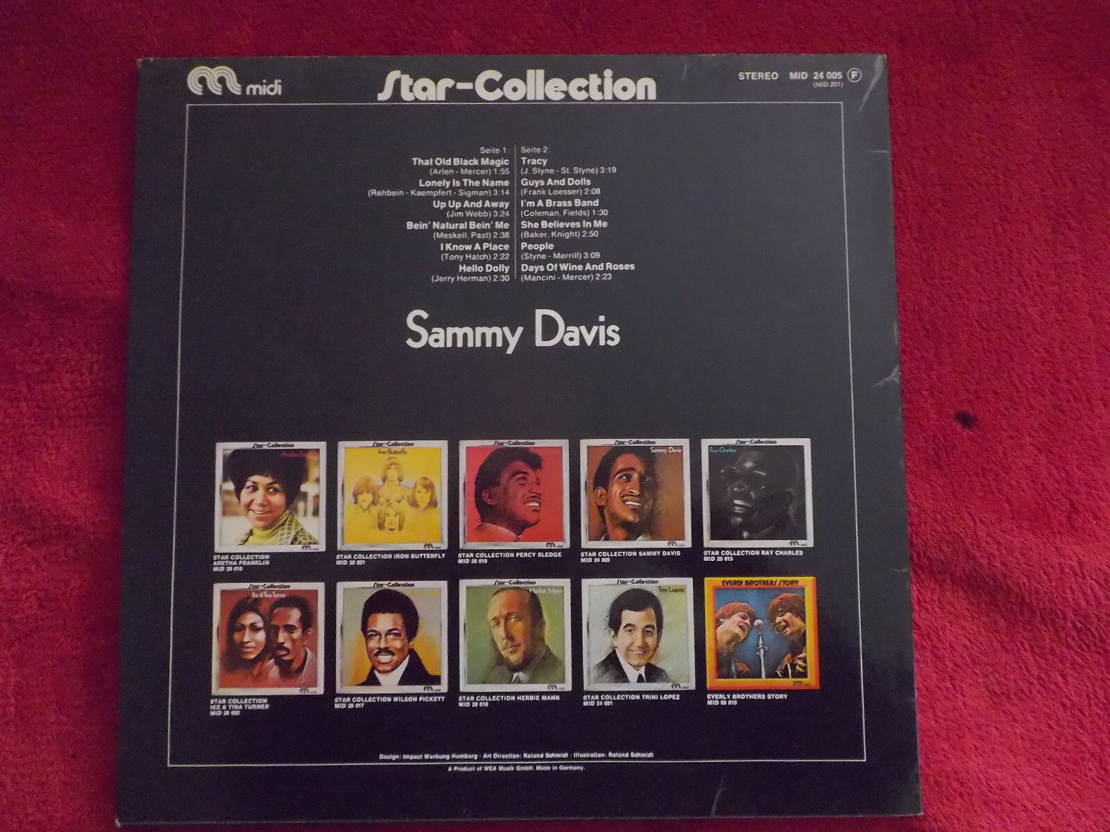 Sammy Davis – Star-Collection | Midi Records, MID 24 005, LP, 1972, Bild 2