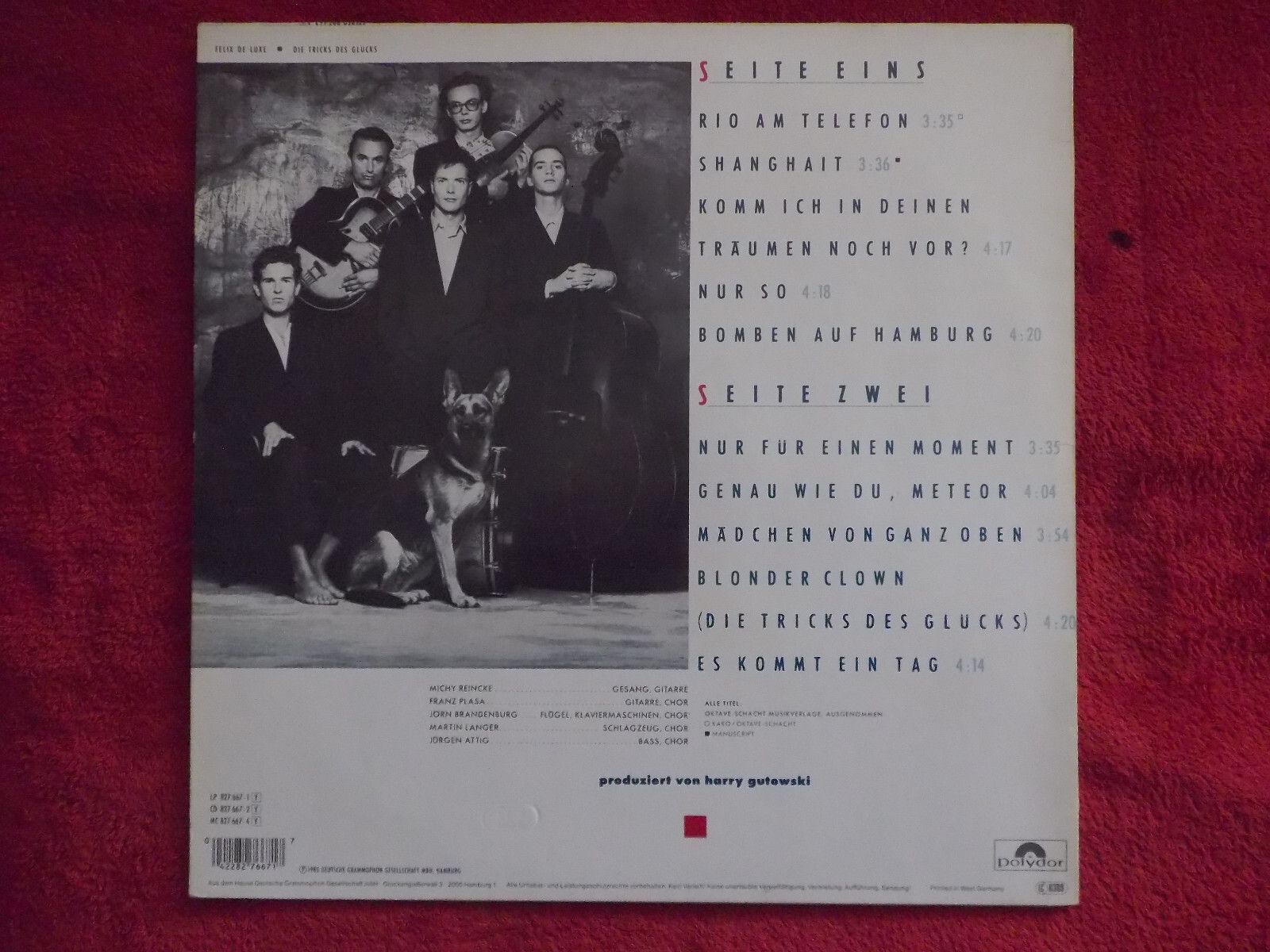 Felix De Luxe – Die Tricks des Glücks (LP, Polydor 827 667-1, 1985), Bild 4