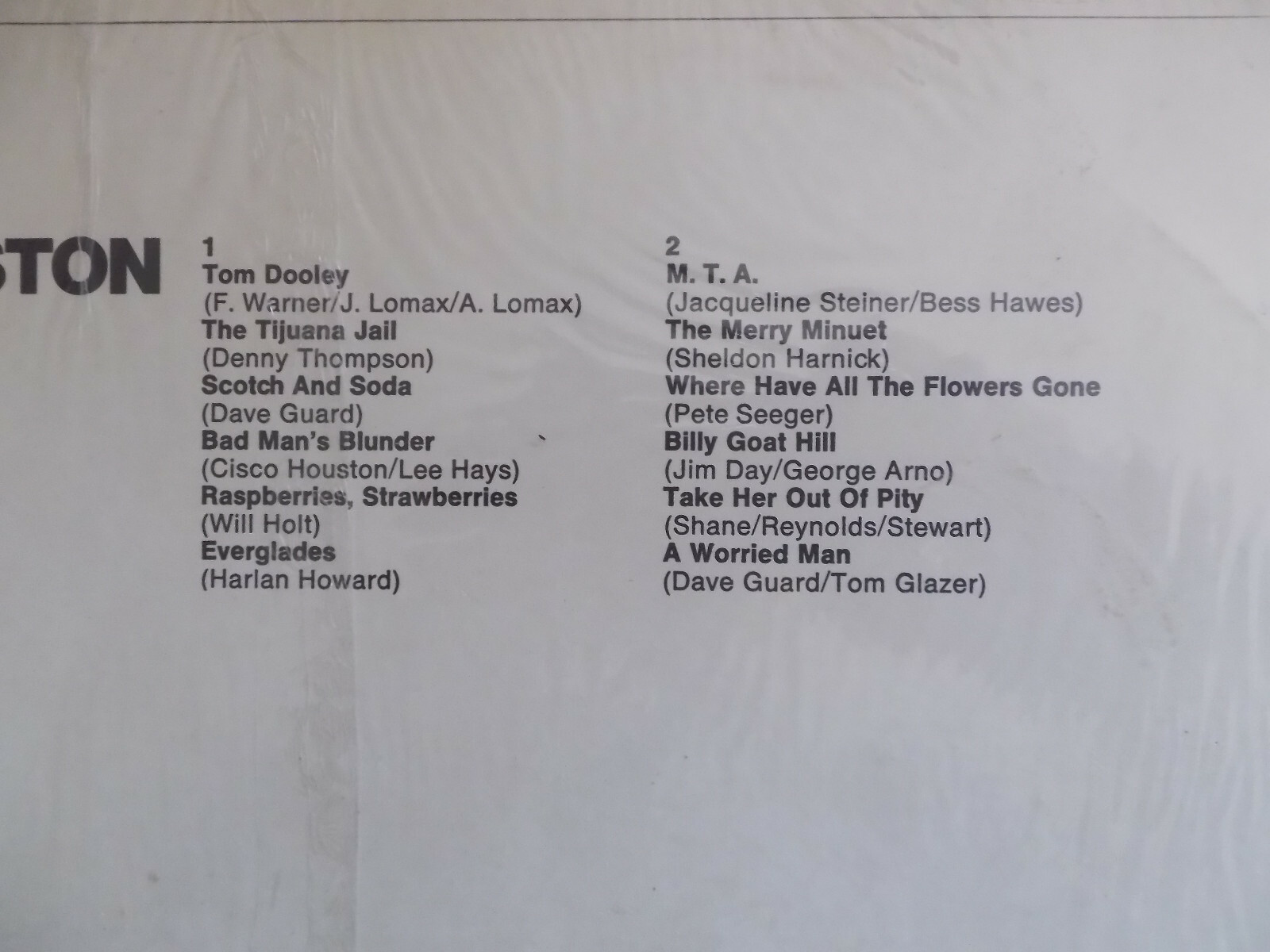 The Kingston Trio – The Kingston Trio, LP, Bild 3