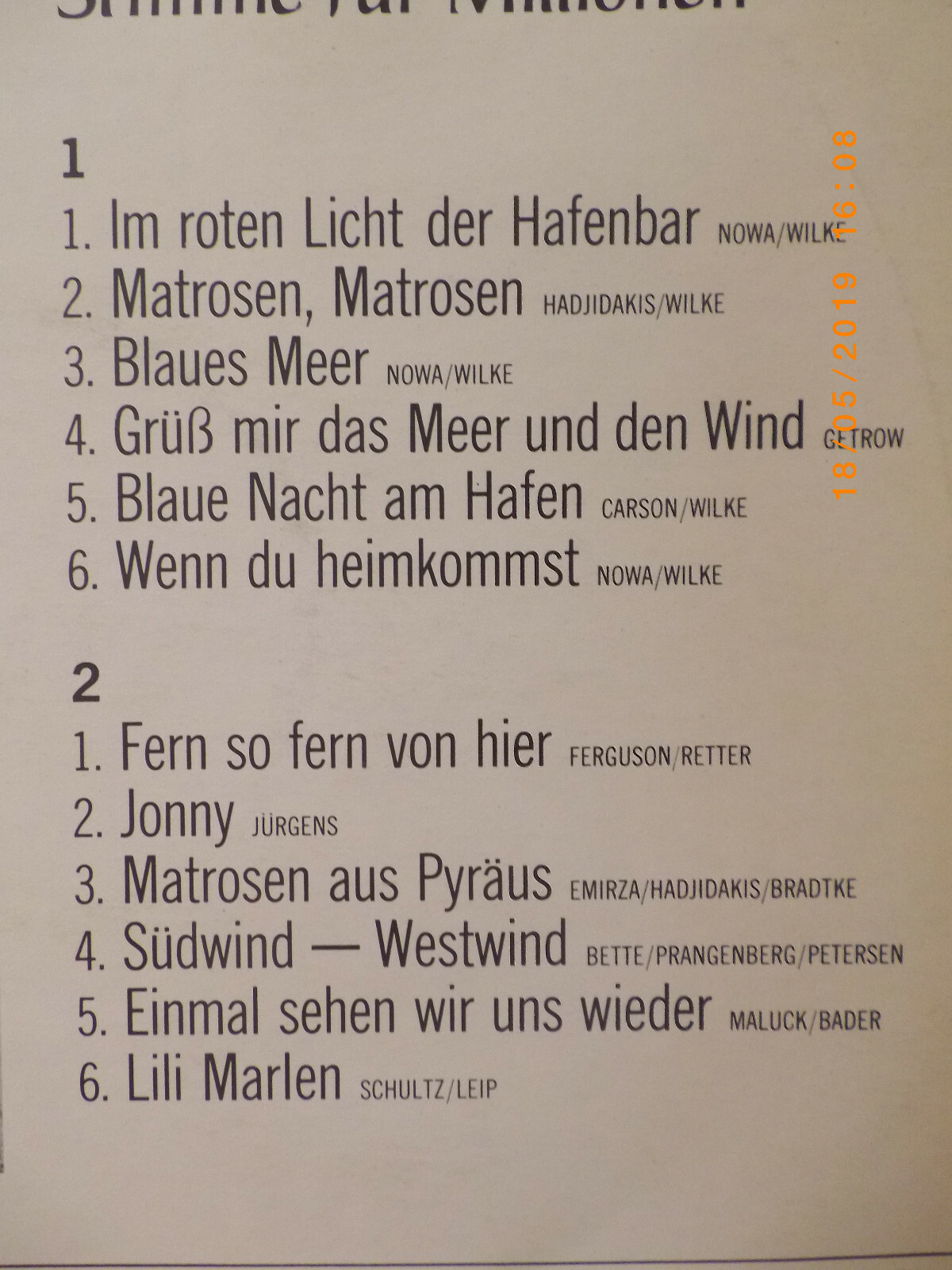 Lale Andersen – Stimme für Millionen (LP, Niederlande), Bild 3