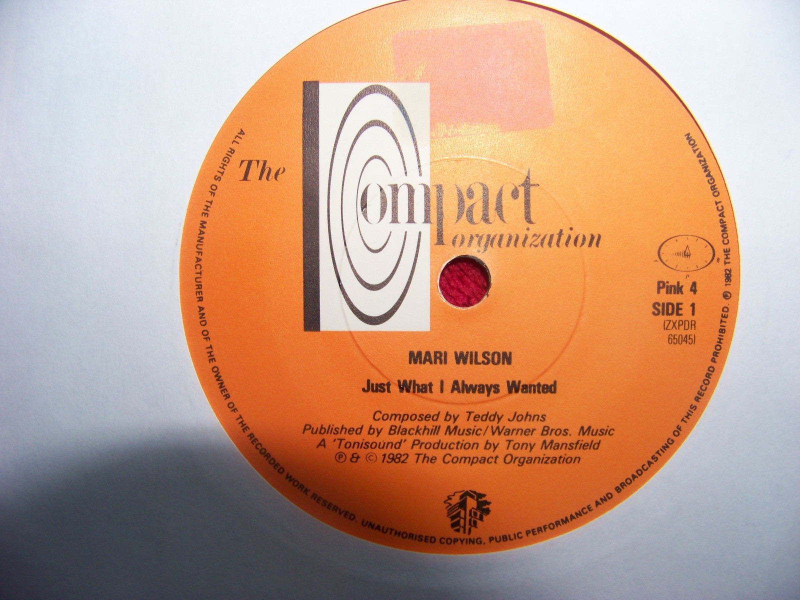 Mari Wilson – Just what I always wanted / Woe, woe, woe (Single, 1982)
