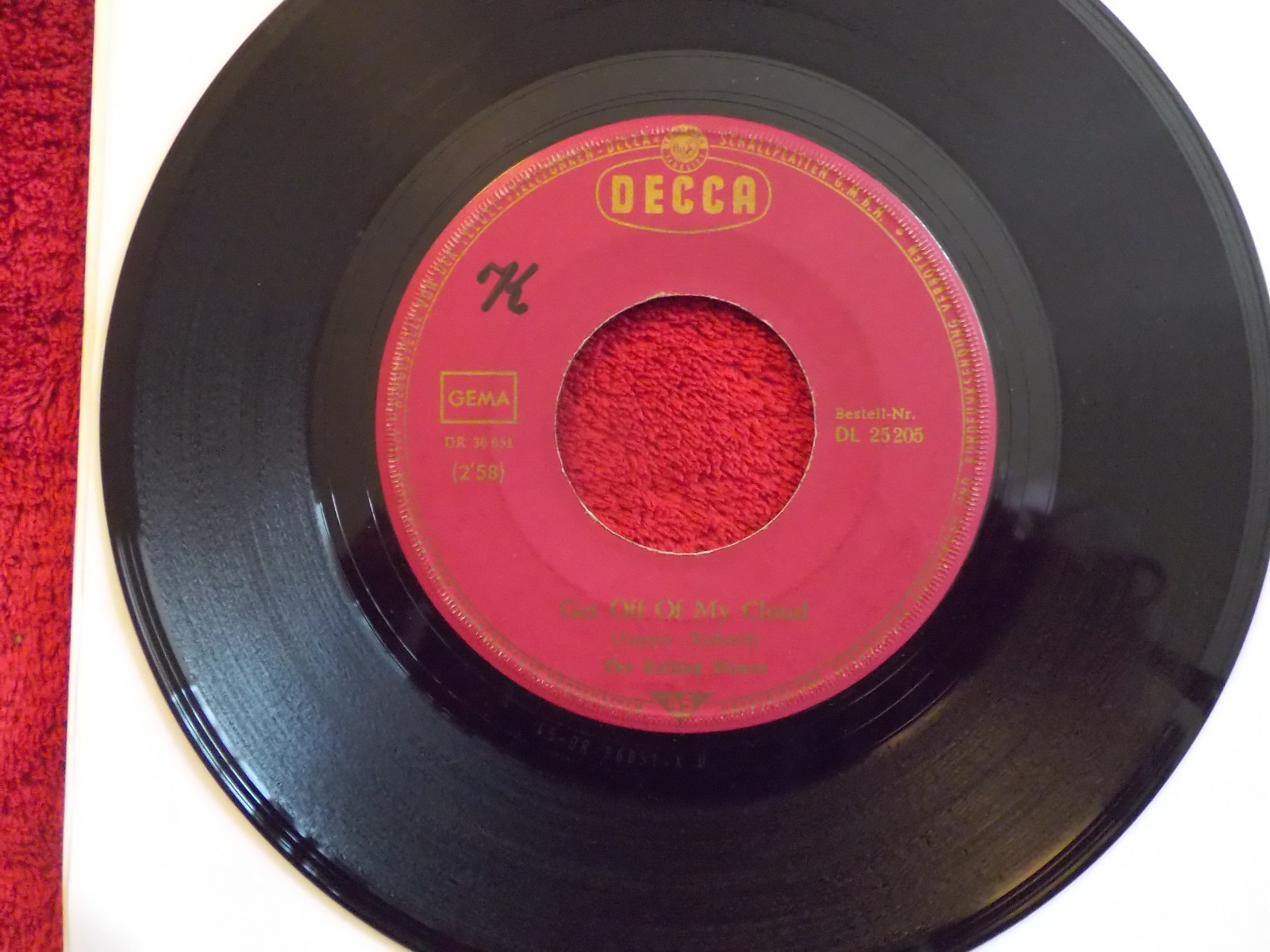 The Rolling Stones – Get off of my cloud / I´m free (Decca, Single)