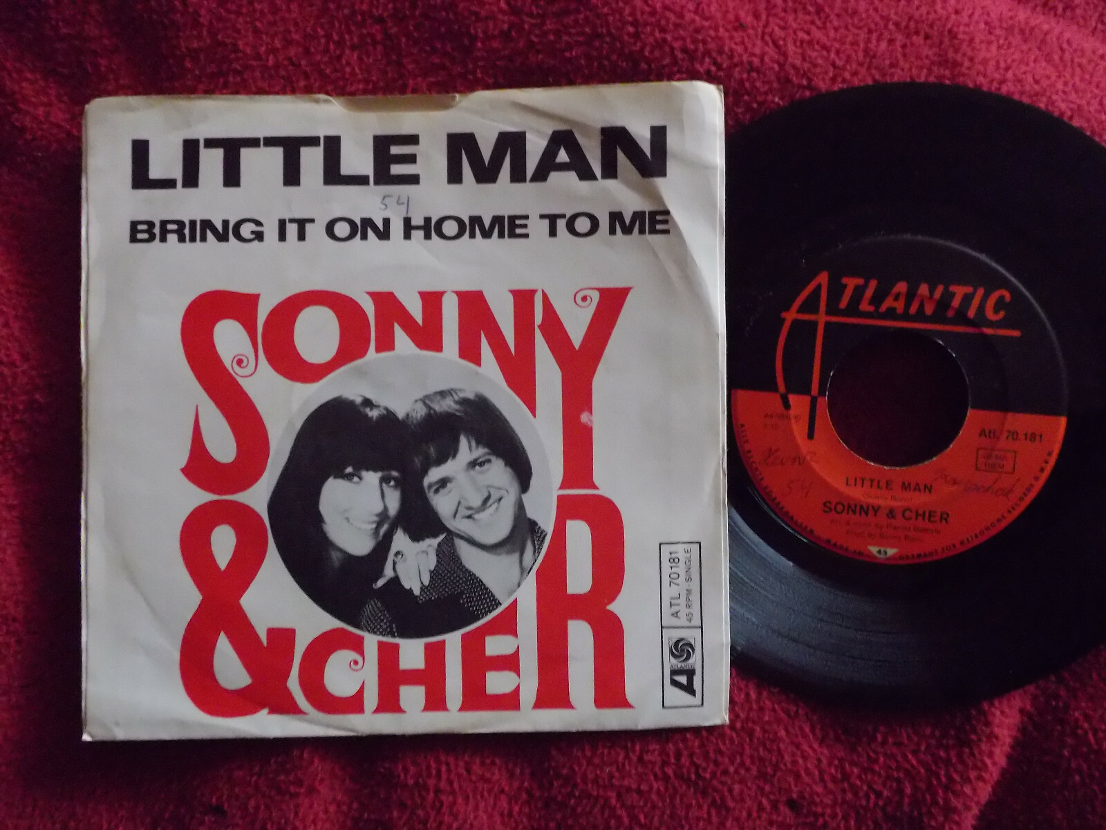 Sonny & Cher – Little Man / Bring It On Home to Me (Atlantic Records Single)