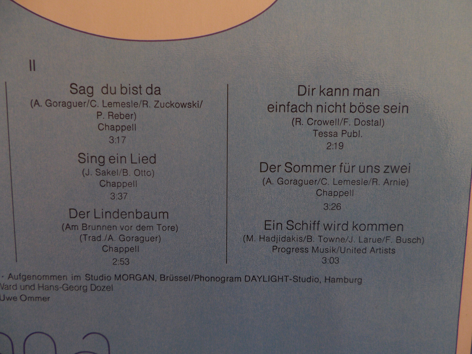 Nana Mouskouri – Glück ist wie ein Schmetterling | Philips LP, 1977, Bild 5