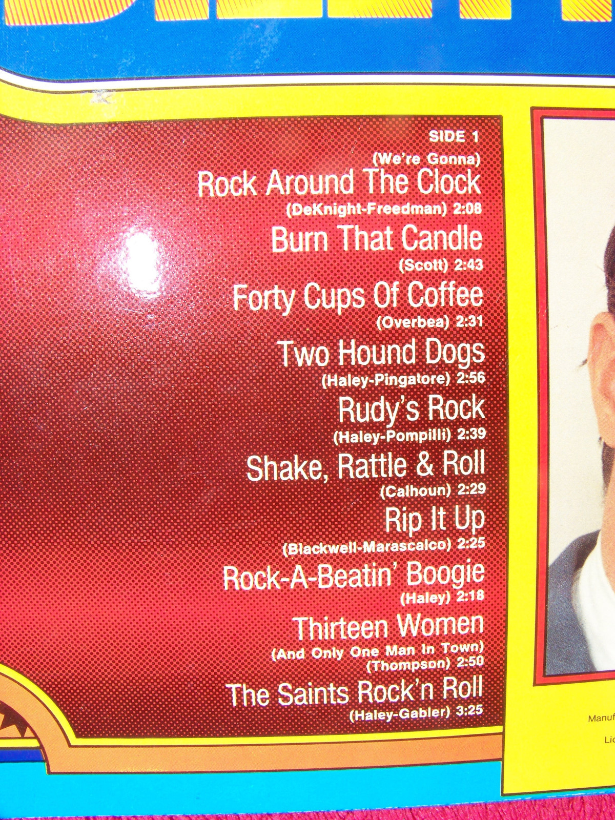 Bill Haley & The Comets – 20 Golden Hits | MCA Records 6.22555, Deutschland, 1974, Bild 3