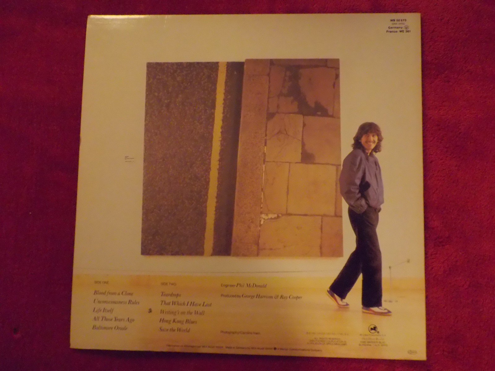 George Harrison – Somewhere in England (LP, 1981, Deutschland), Bild 4