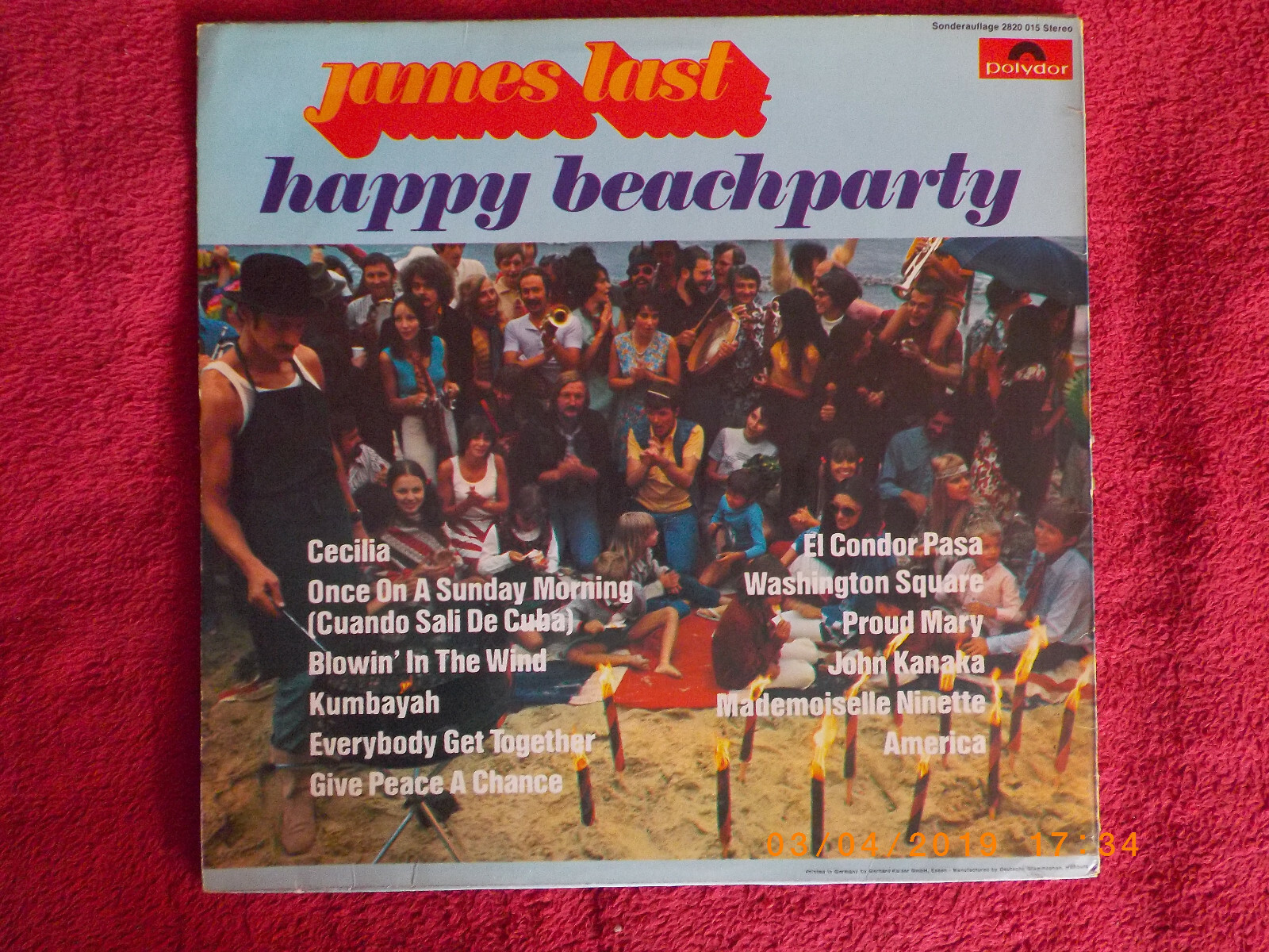 James Last – Happy Beach Party (Polydor, Club-Sonderauflage, LP), Bild 2