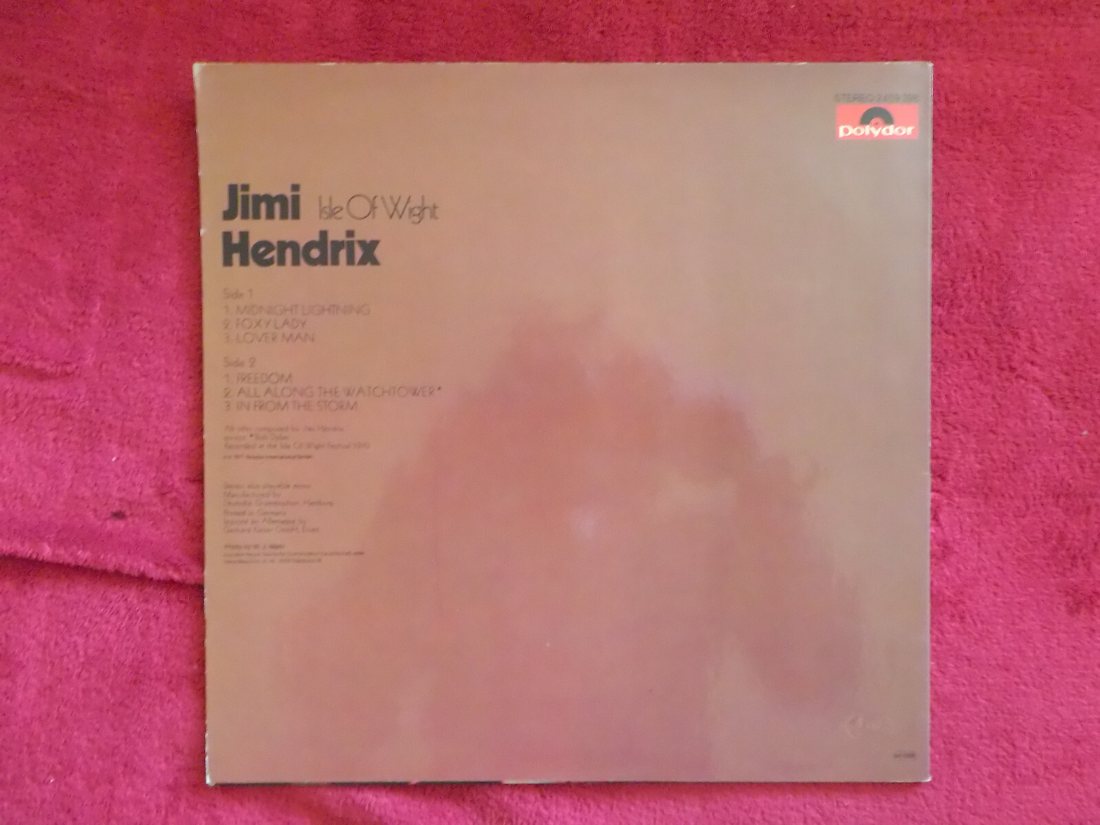 Jimi Hendrix – Isle of Wight | Polydor LP, 2459 398, Bild 2