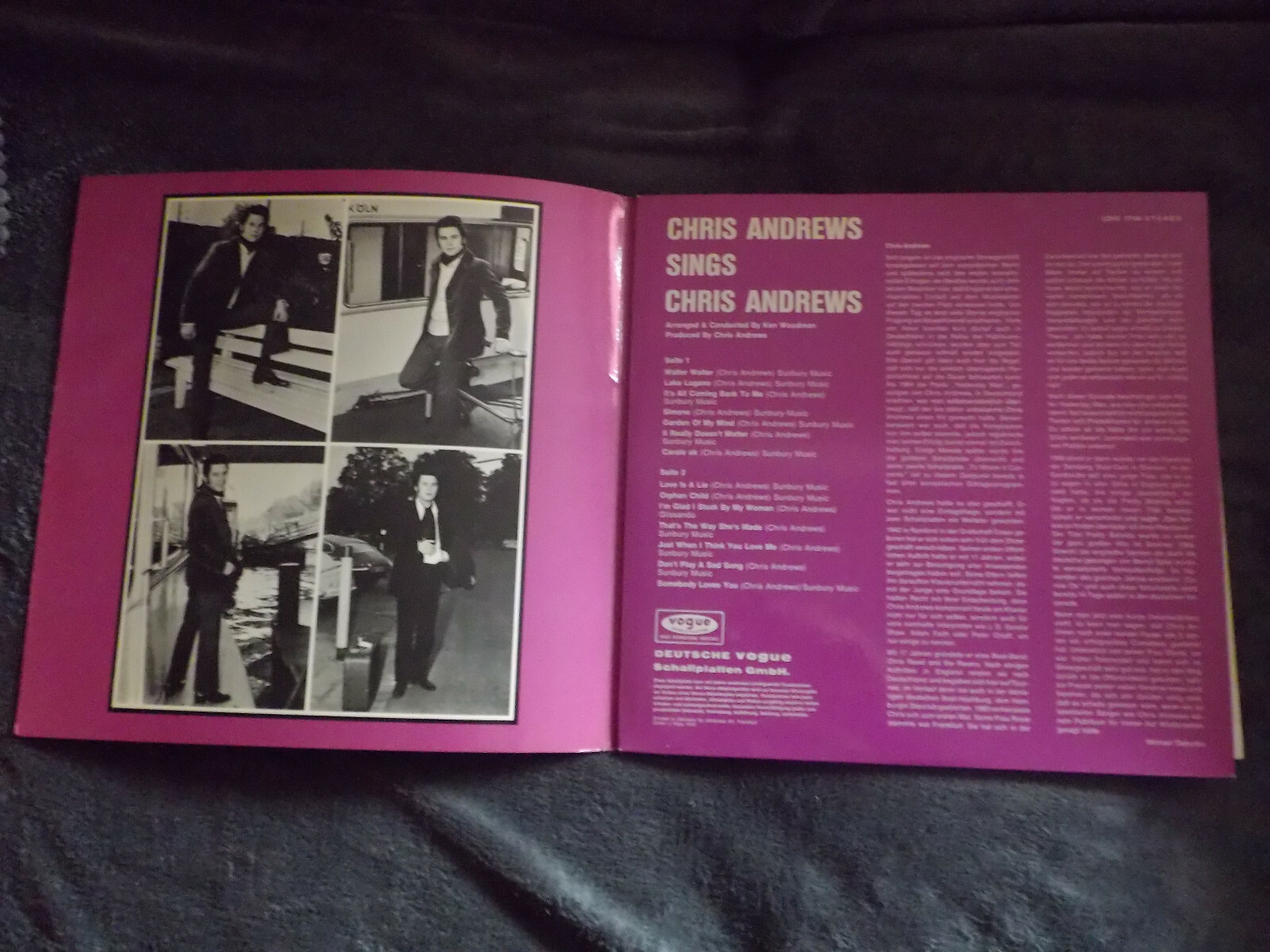 Chris Andrews – Sings Chris Andrews (LP, Vogue Records, LDVS 17180, Deutschland, 1970), Bild 3
