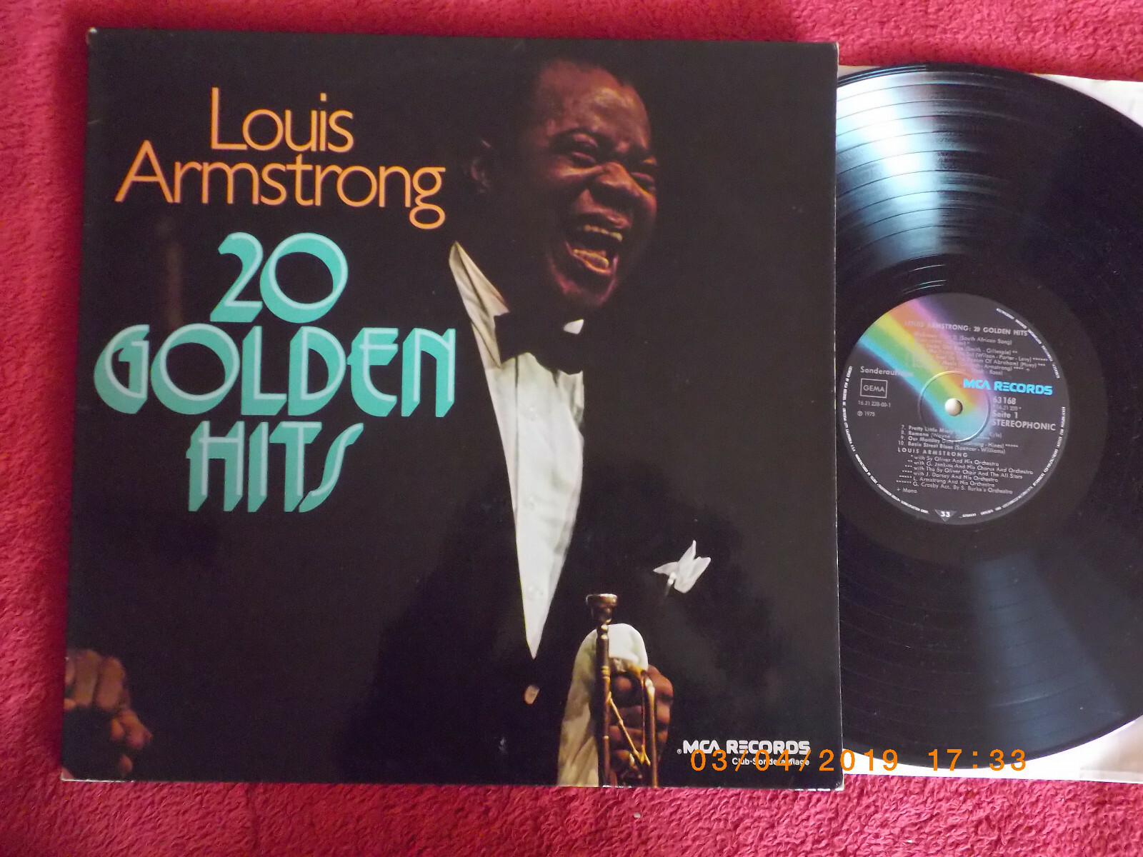 Louis Armstrong – 20 Golden Hits (LP, MCA Records, 1975)