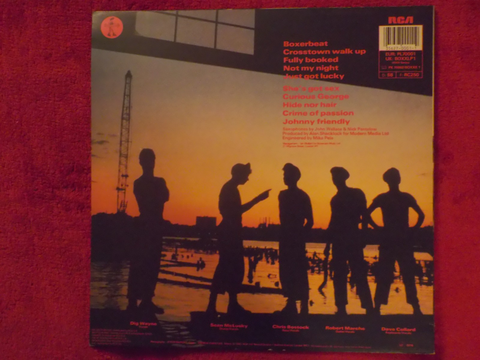 JoBoxers – Like gangbusters · LP, RCA Records PL 70001 (1983), Bild 2