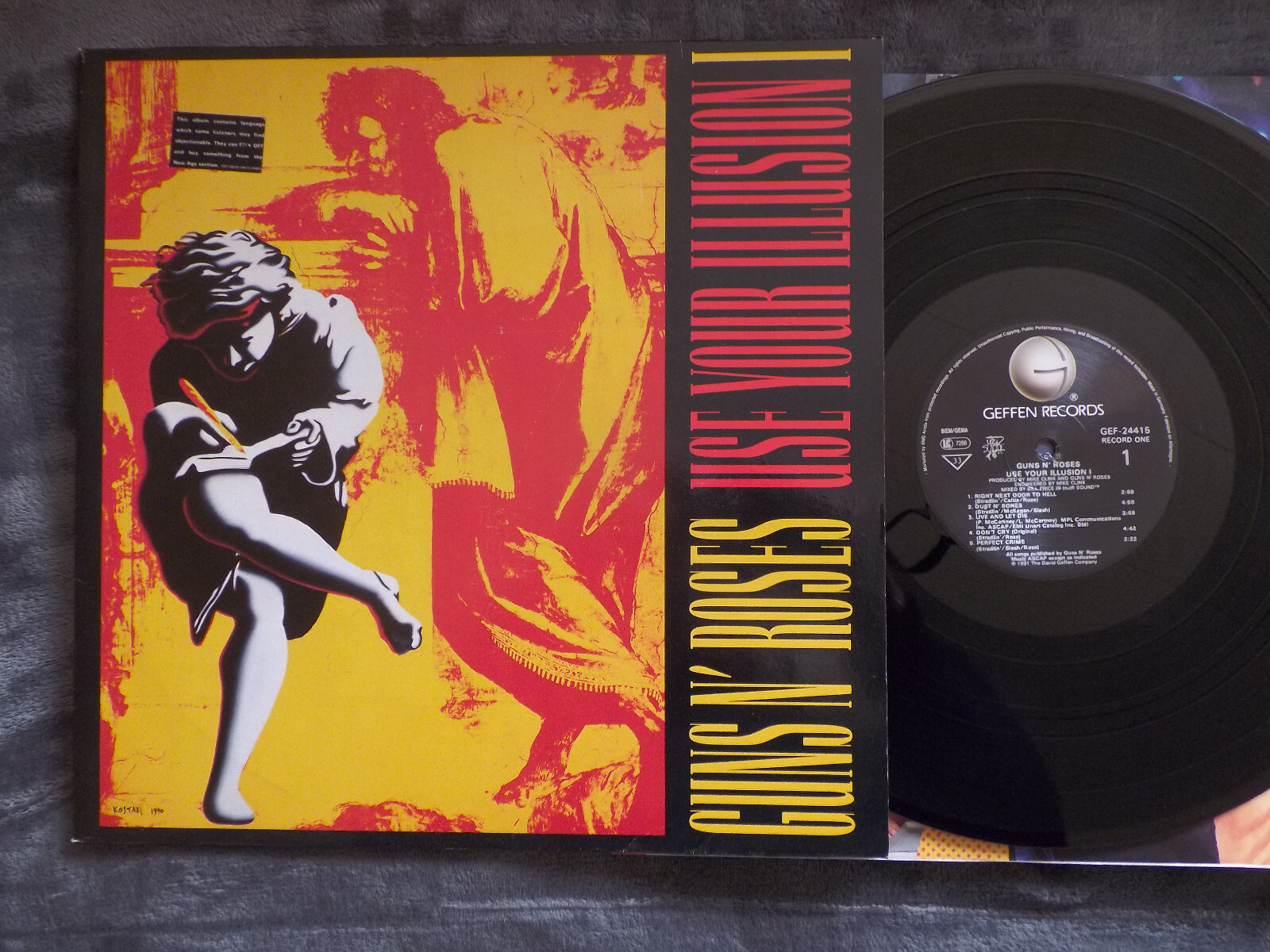 Guns N' Roses – Use Your Illusion I (Double LP, Geffen, 1991), Bild 2