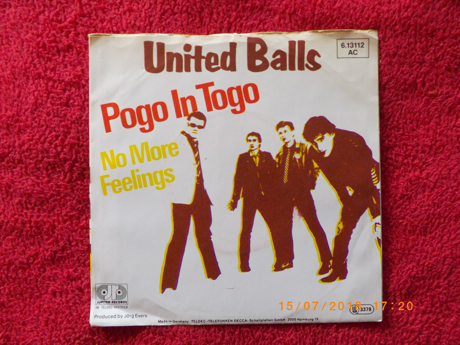 United Balls – Pogo in Togo / No more feelings (7″-Single), Bild 2