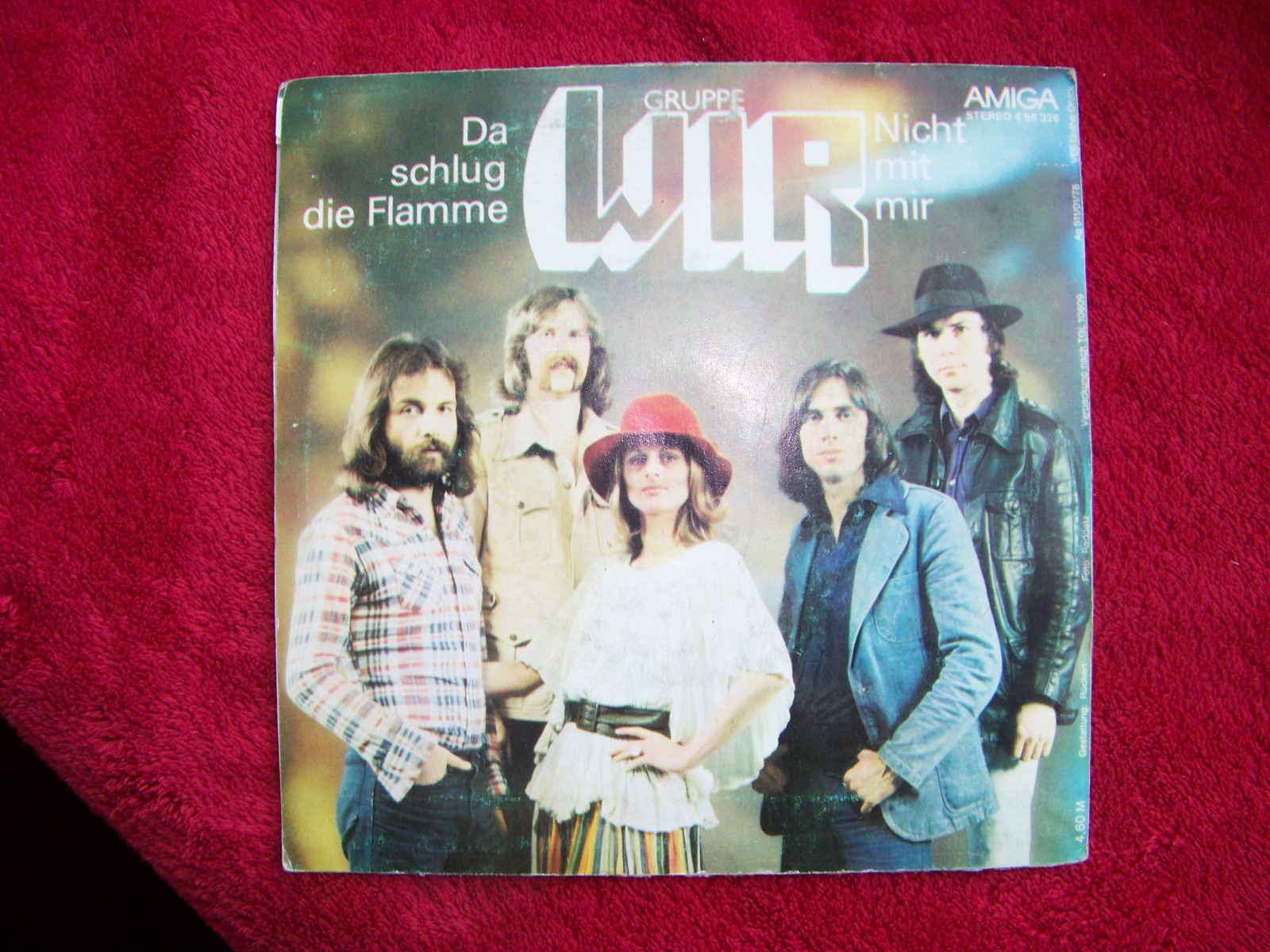 Gruppe Wir – Da schlug die Flamme zu / Nicht mit mir (Amiga Single), Bild 2