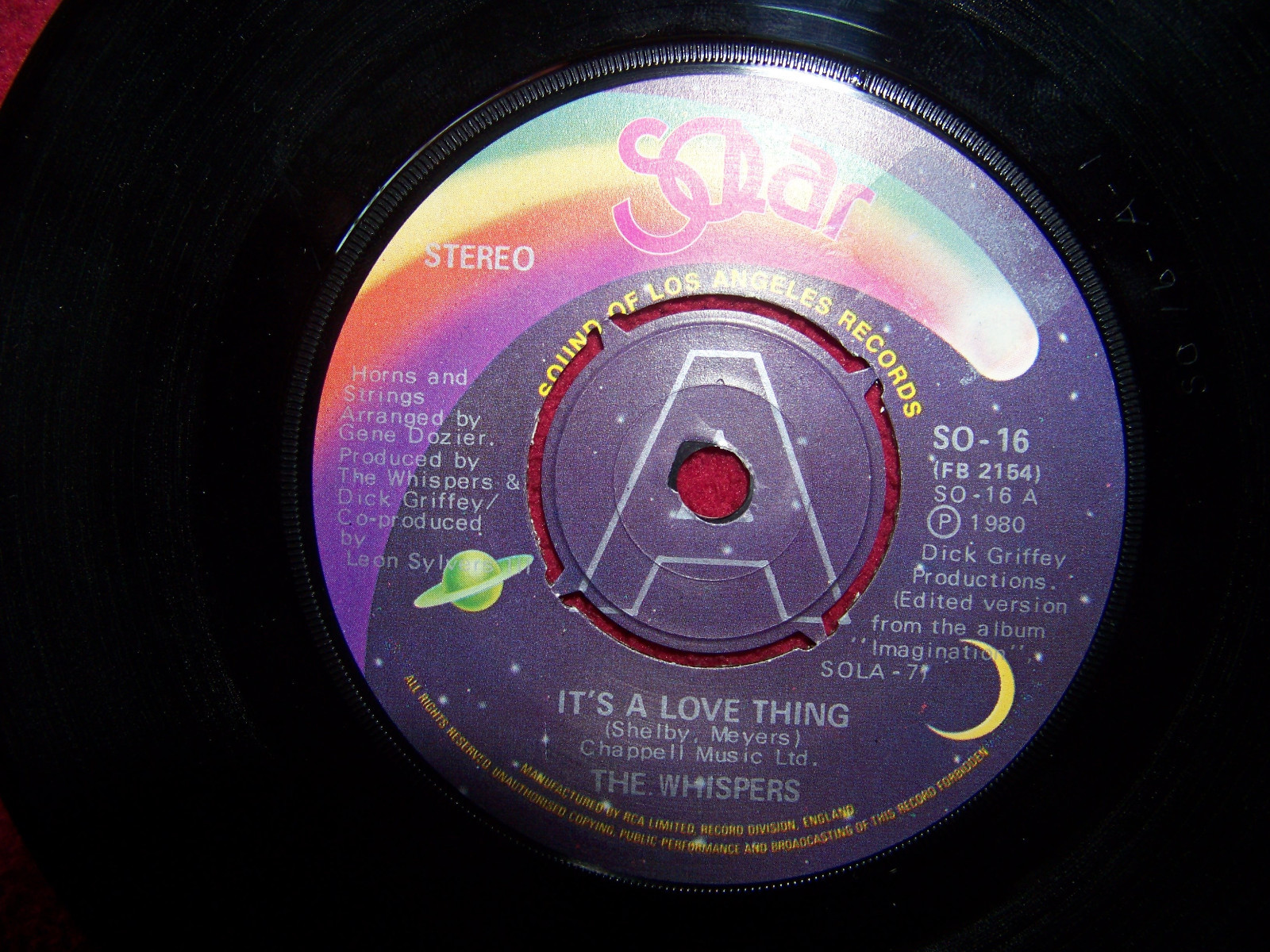 The Whispers – It´s a love thing / Girl I need you (7″-Single)