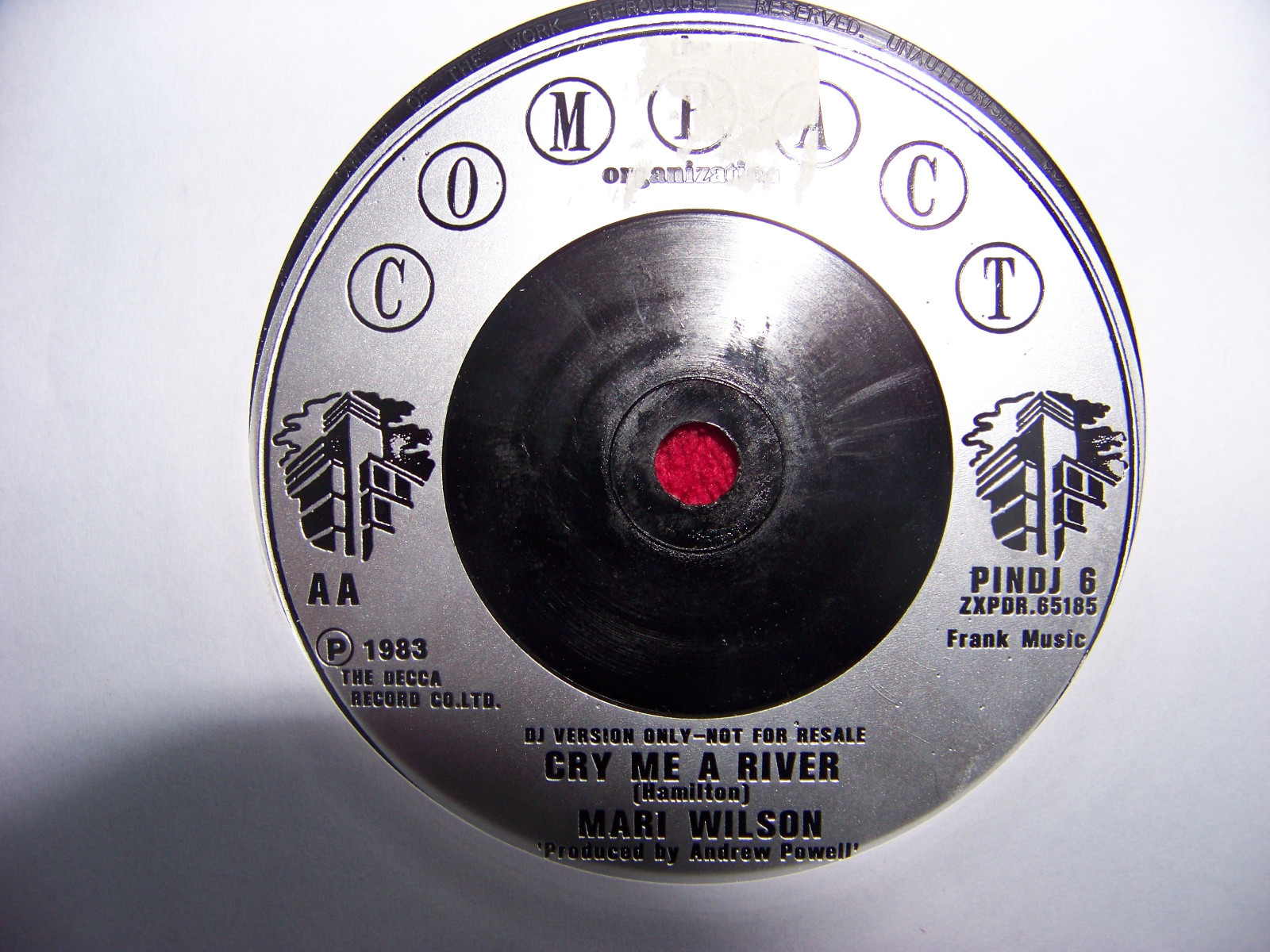 Mari Wilson – Cry Me a River / Cry Me a River (DJ-Single), Bild 2