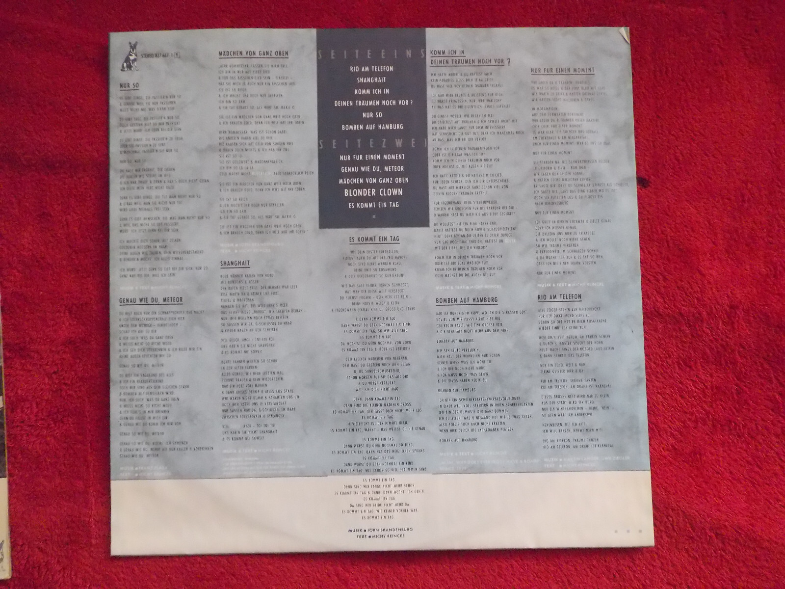 Felix De Luxe – Die Tricks des Glücks (LP, Polydor 827 667-1, 1985), Bild 2