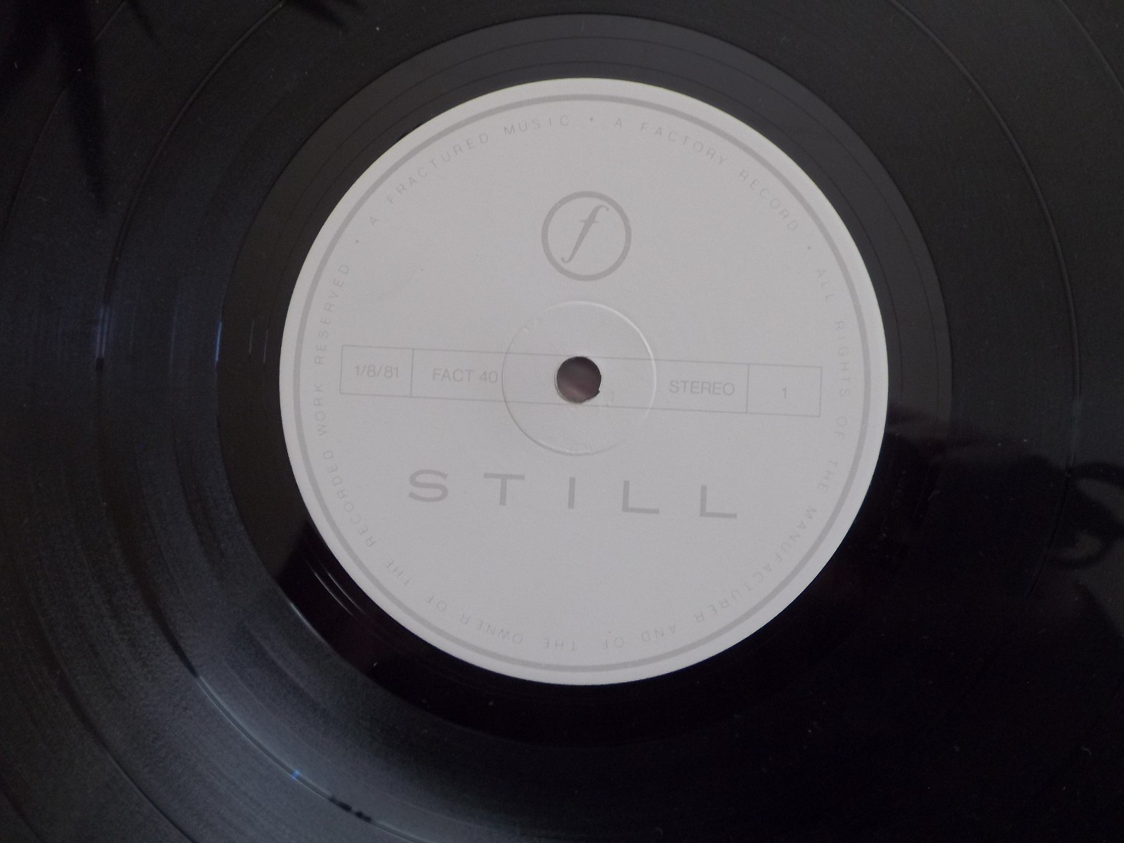 Joy Division – Still | UK Factory Records FACT 40, D-LP, Bild 2