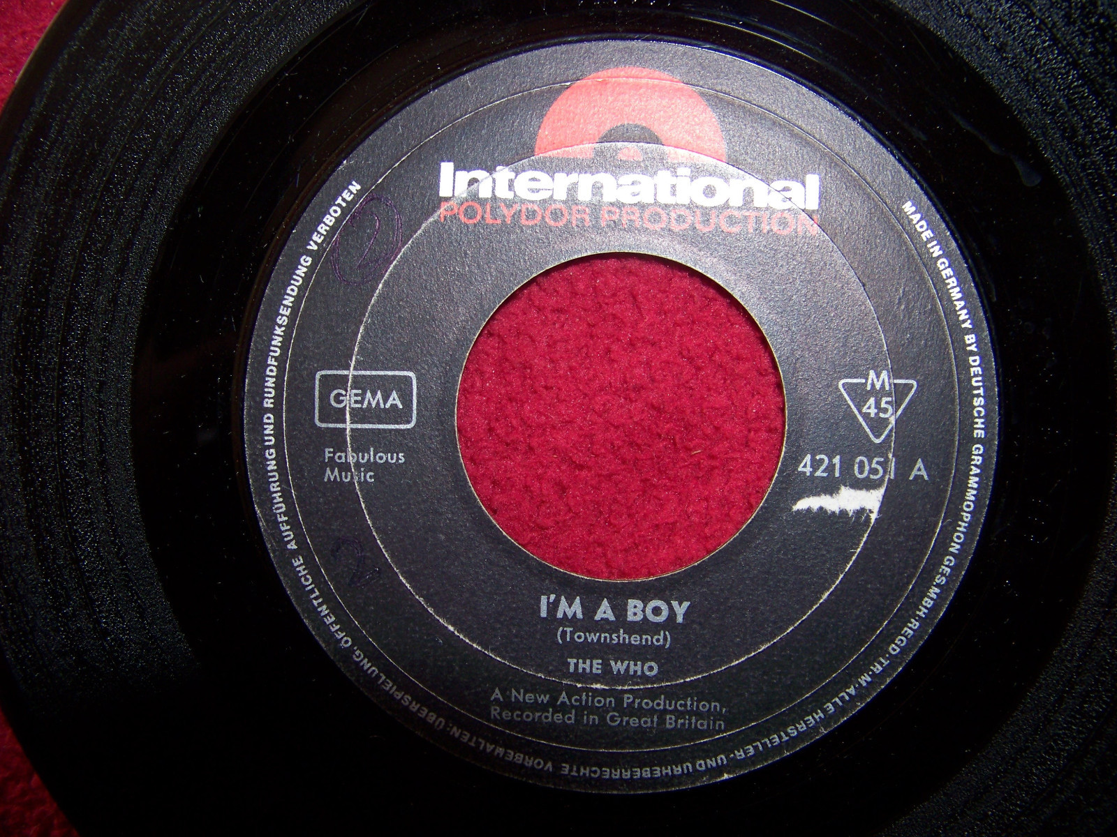 The Who – I’m a Boy / In the City | Polydor 421 051, Deutschland 1966