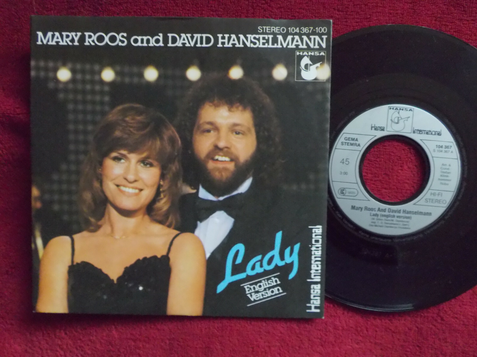 Mary Roos & David Hanselmann – Lady (engl. Version) / Lady (Instr.) | Hansa, 7-Inch-Single
