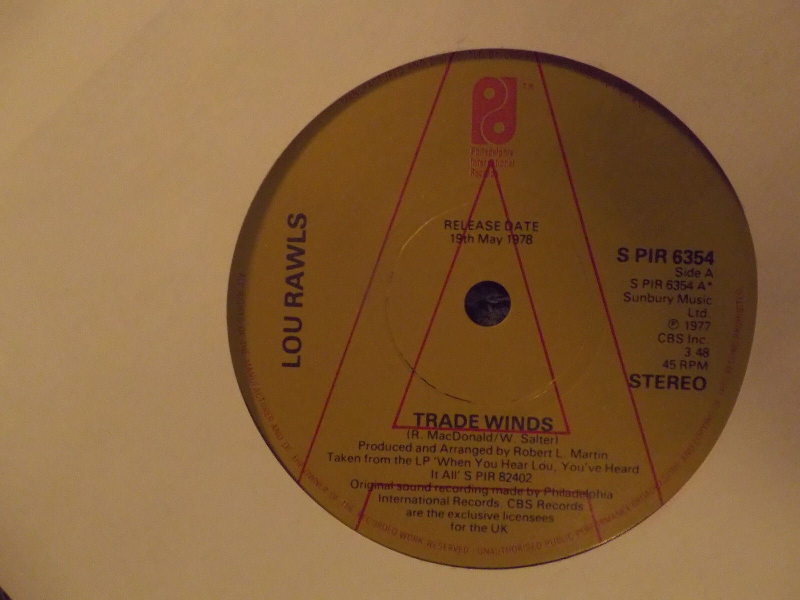 Lou Rawls – Trade Winds / If I Coulda, Woulda, Shoulda (Promo-Single, 1978)