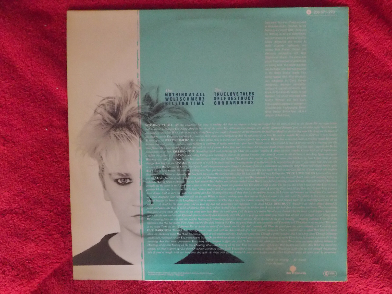 Anne Clark – Joined Up Writing | LP, Virgin Records, 1984, Bild 2