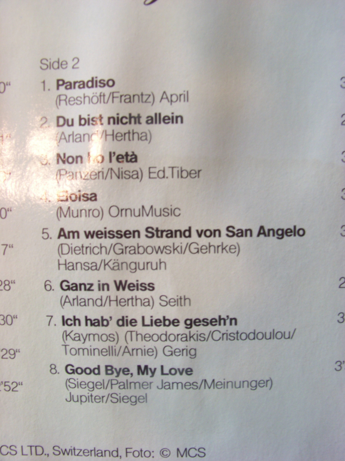 Franco de Lago – Aber dich gibts nur einmal für mich... (LP), Bild 4