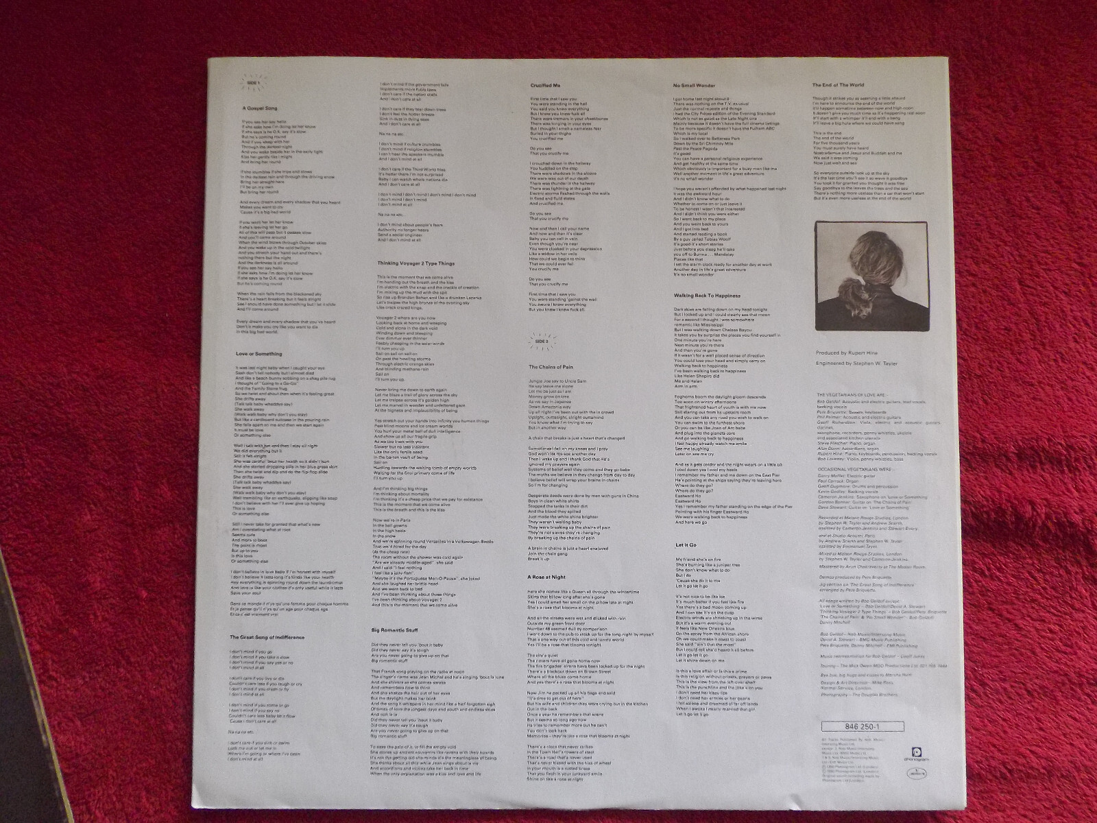 Bob Geldorf – The vegetarians of love (LP, Phonogram Records, 1990), Bild 3