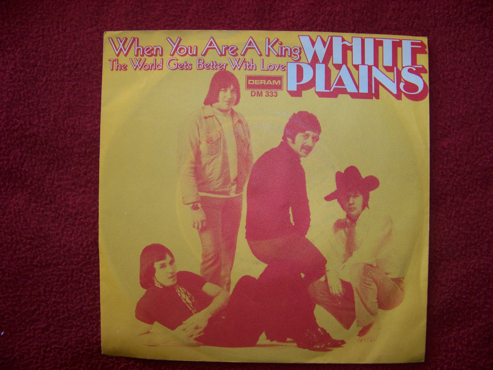 White Plains – When you are a king / The world gets better with love (Deram Records, DM. 333), Bild 2