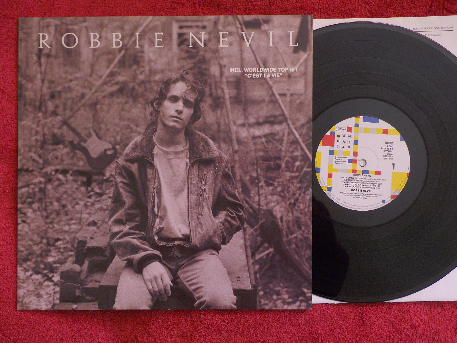 Robbie Nevil – Robbie Nevil, LP, Manhattan Records, 1986
