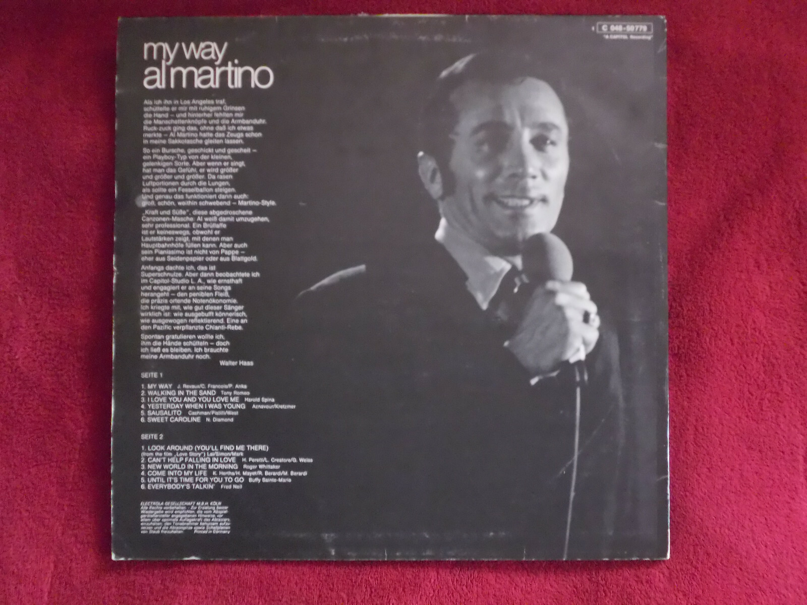Al Martino – My Way | Emidisc Records, LP, Bild 2