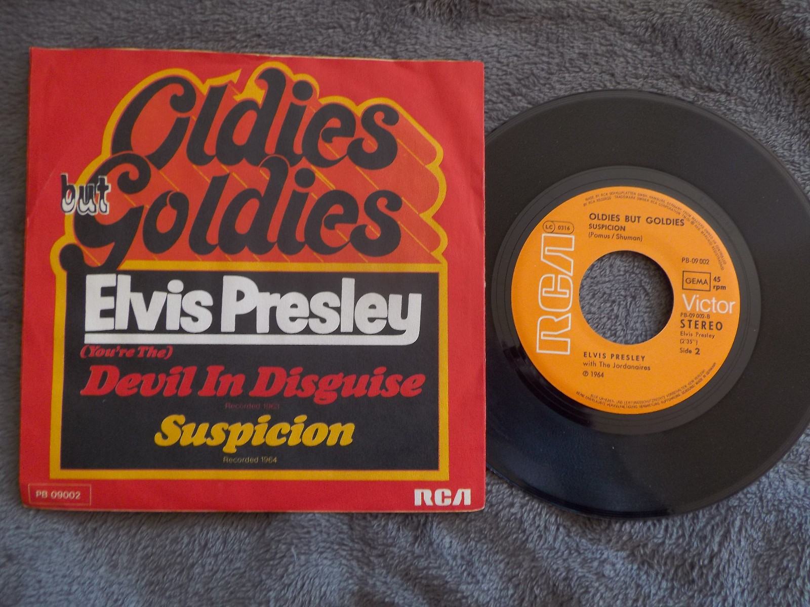 Elvis Presley – Devil in disguise / Suspicion | RCA Records, Single 7″, Bild 2