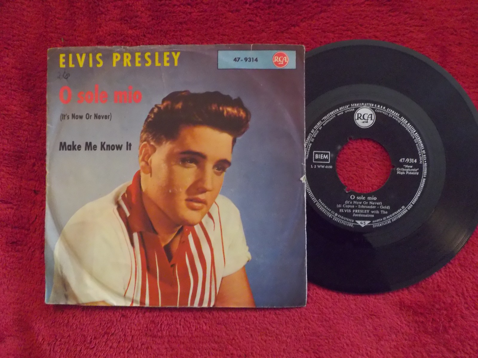 Elvis Presley – O sole mio (It´s now or never) / Make me know it | RCA 47-9314