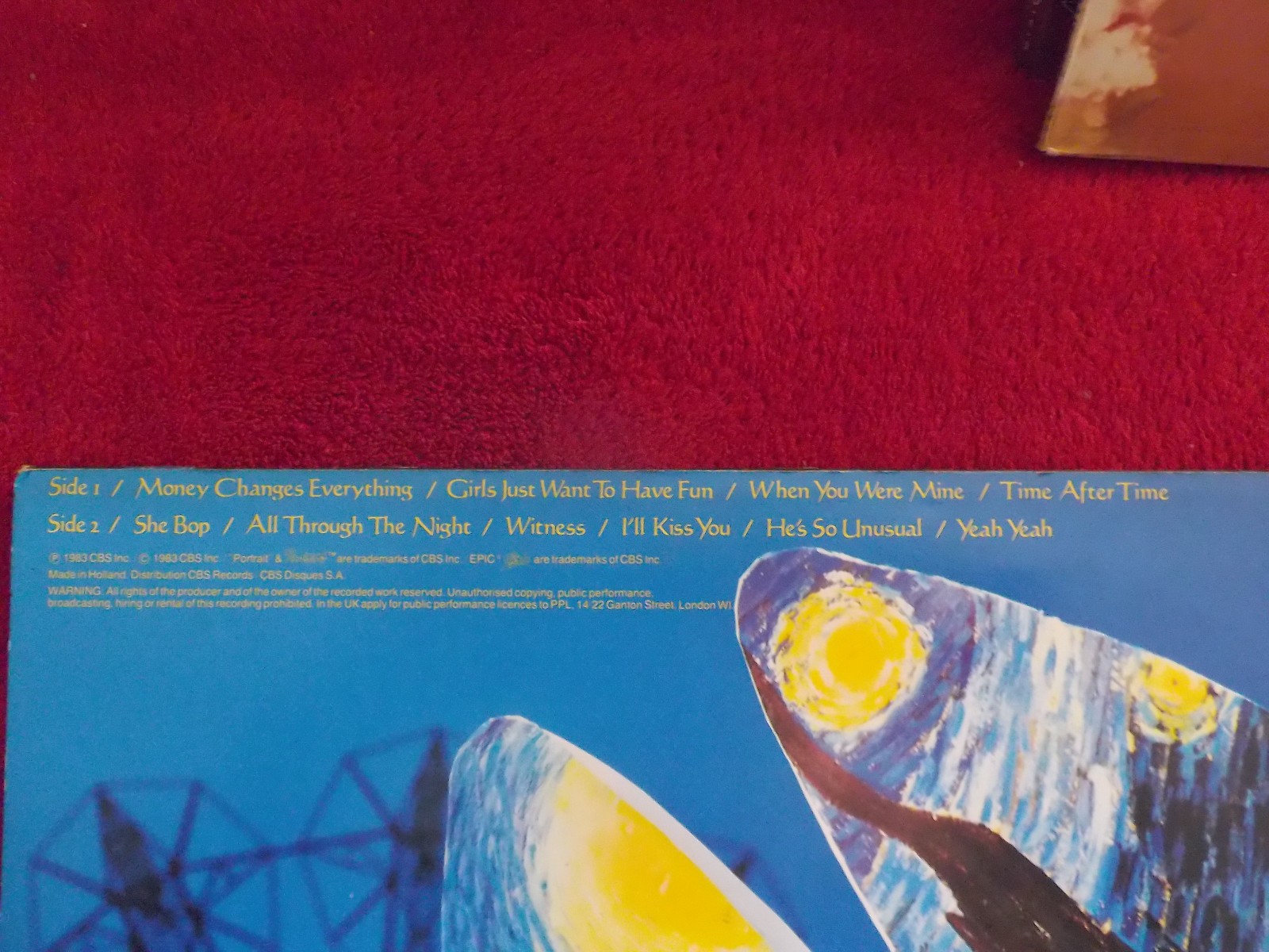 Cyndi Lauper – She´s so unusual (LP, Portrait Records, PRT 25792, 1983), Bild 5