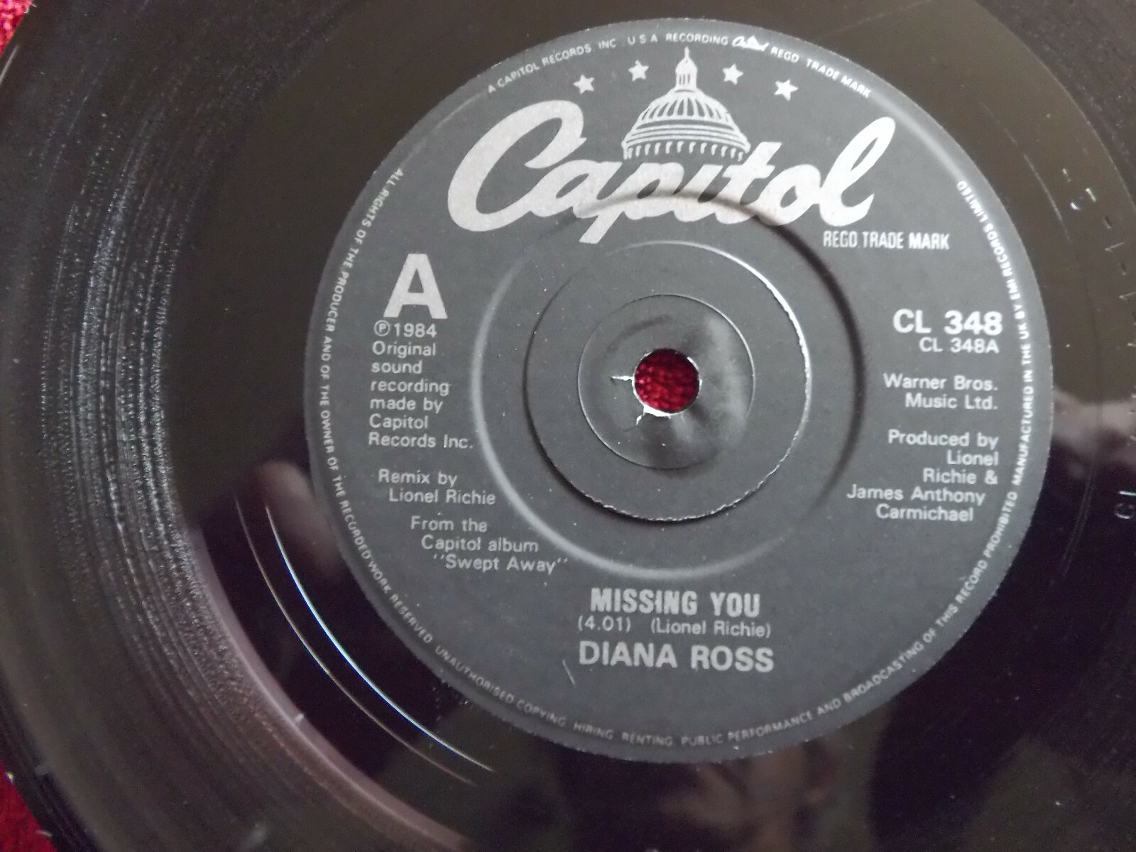 Diana Ross – Missing You / We Are the Children of the World (UK, 1984)