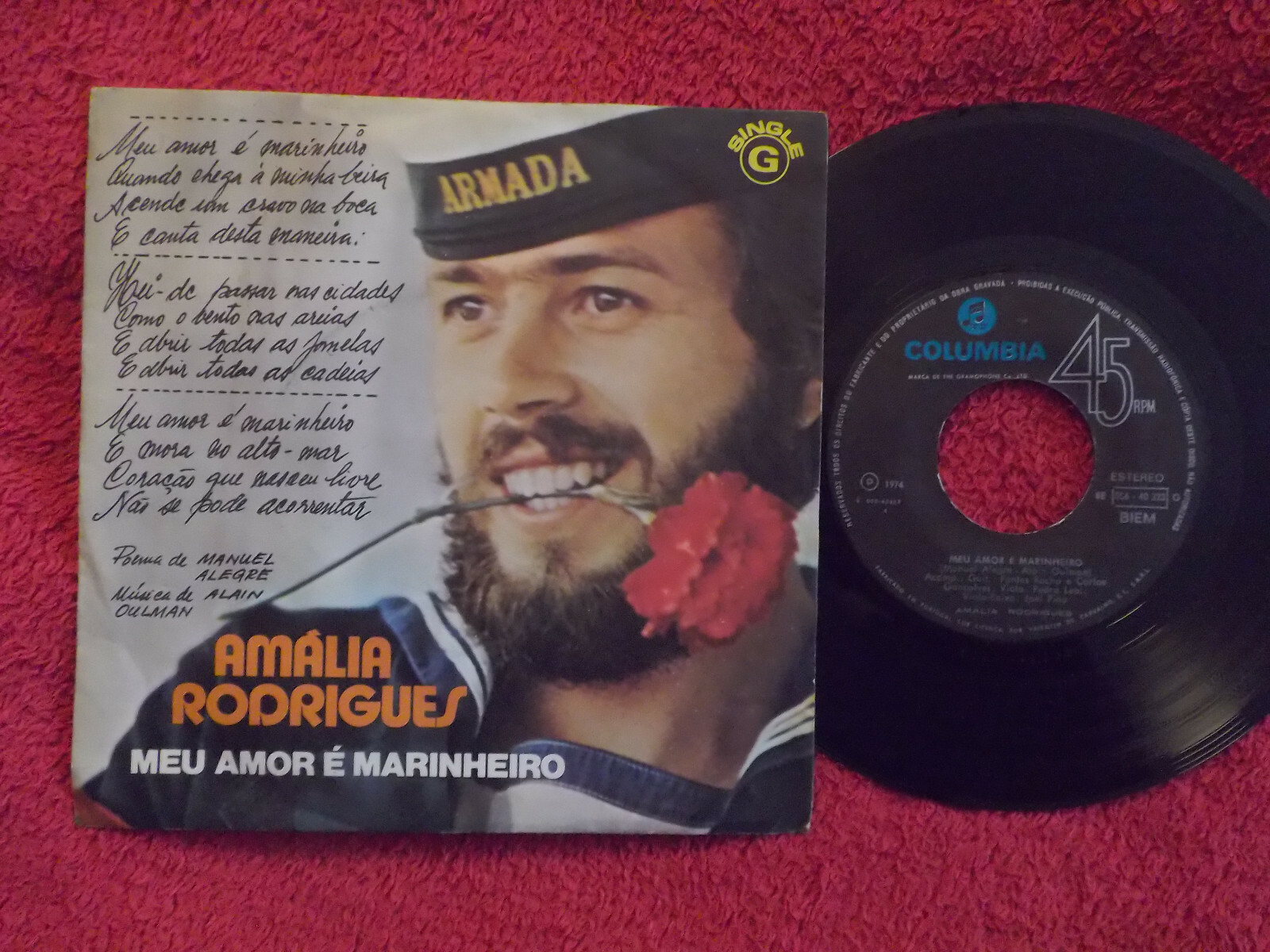 Amalia Rodrigues – Meu amor e marinheiro / Seja Pedro ou seja Paulo (45 U/min, Columbia)