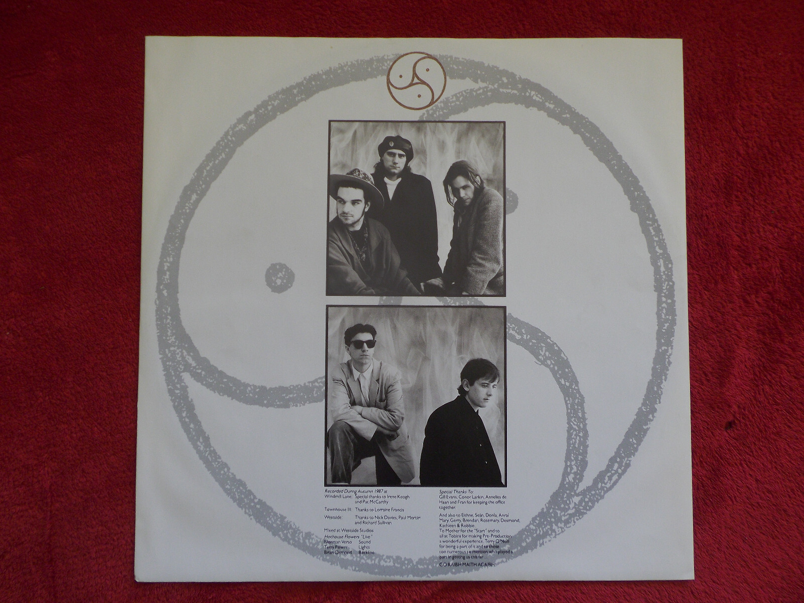 Hothouse Flowers – People (LP, London Records, 1988), Bild 3