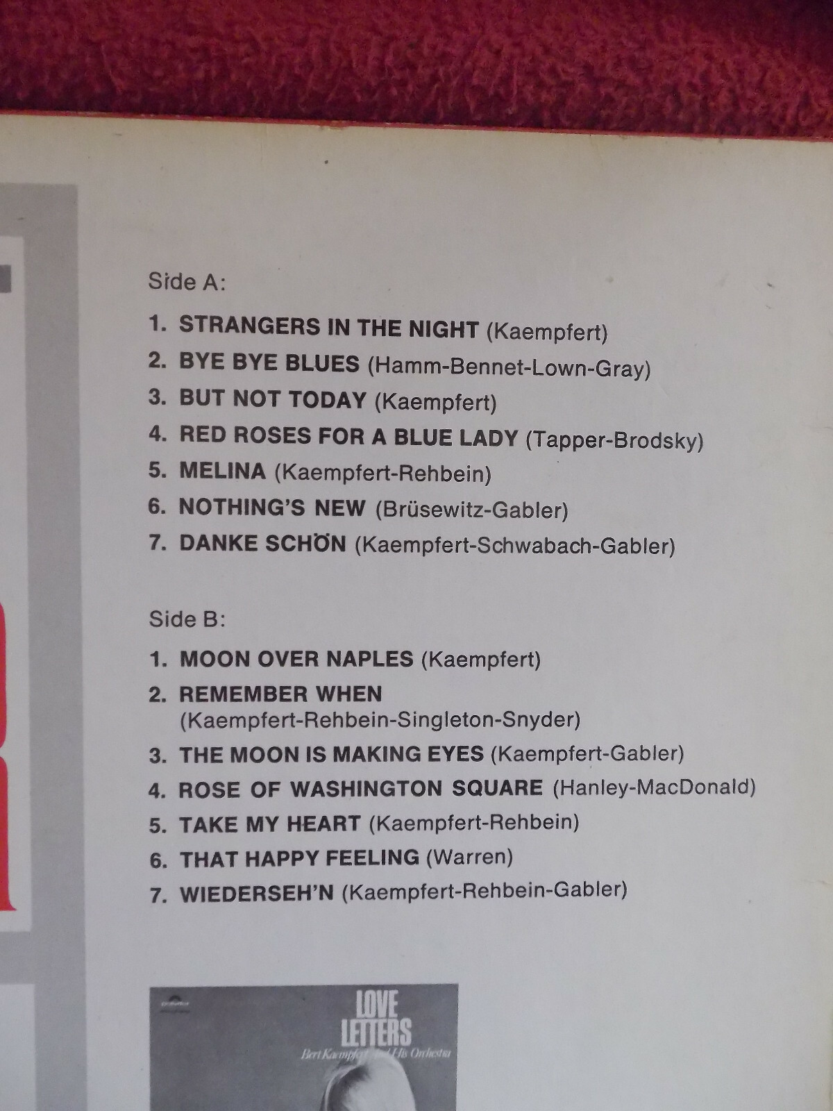 Bert Kaempfert – Bestseller | Polydor Records 184 060, Bild 3