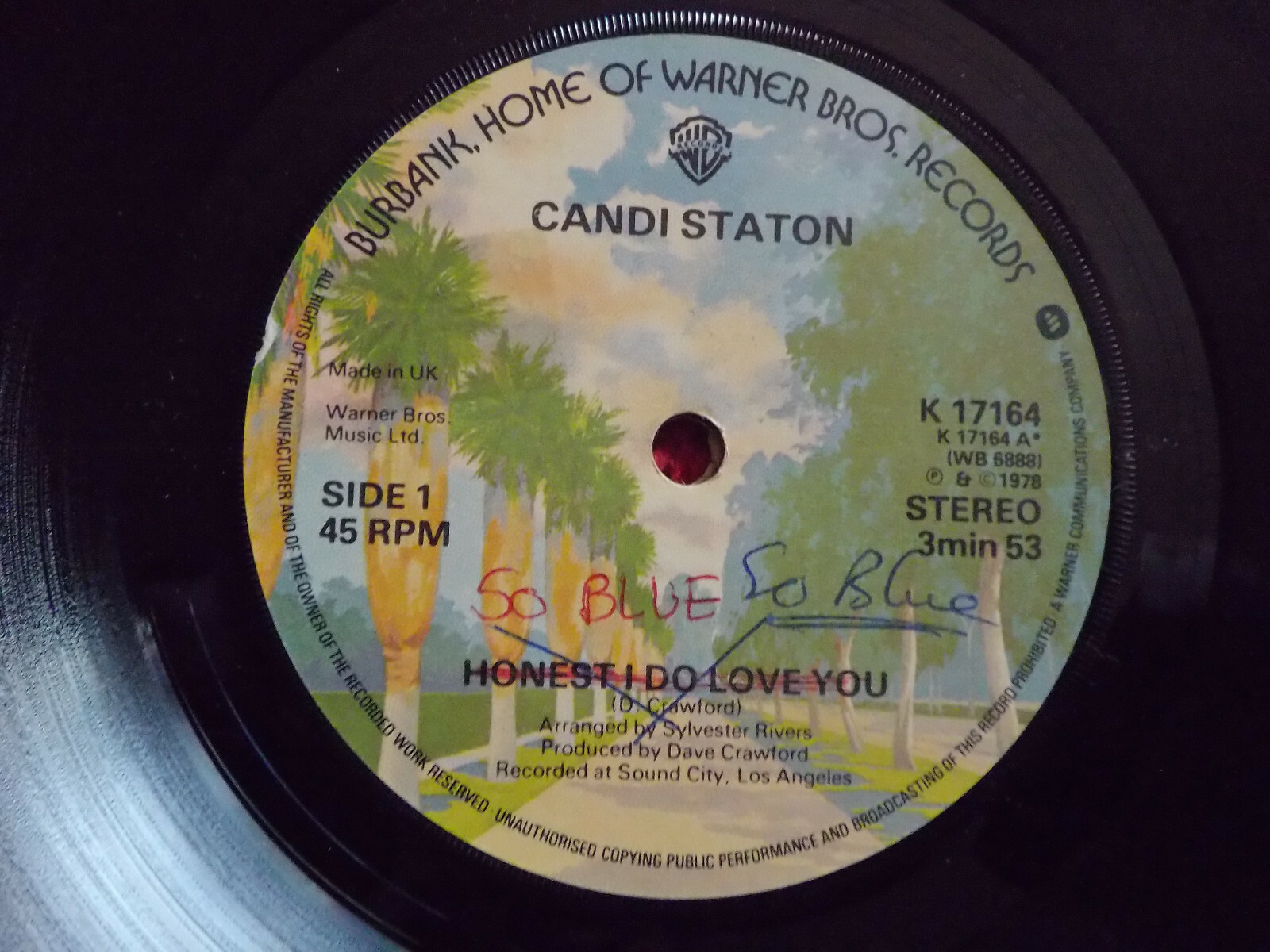 Candi Staton – Honest I do love you / So blue (Warner Bros., 1978)