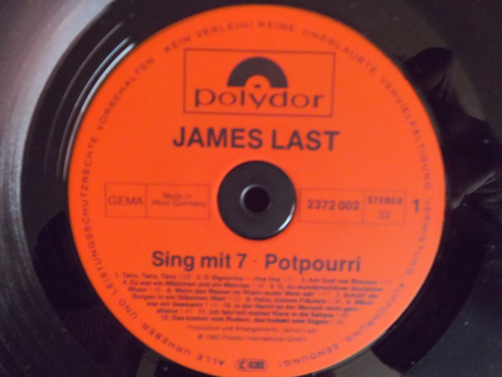 James Last – Sing mit 7 (LP, Polydor, 1980), Bild 5