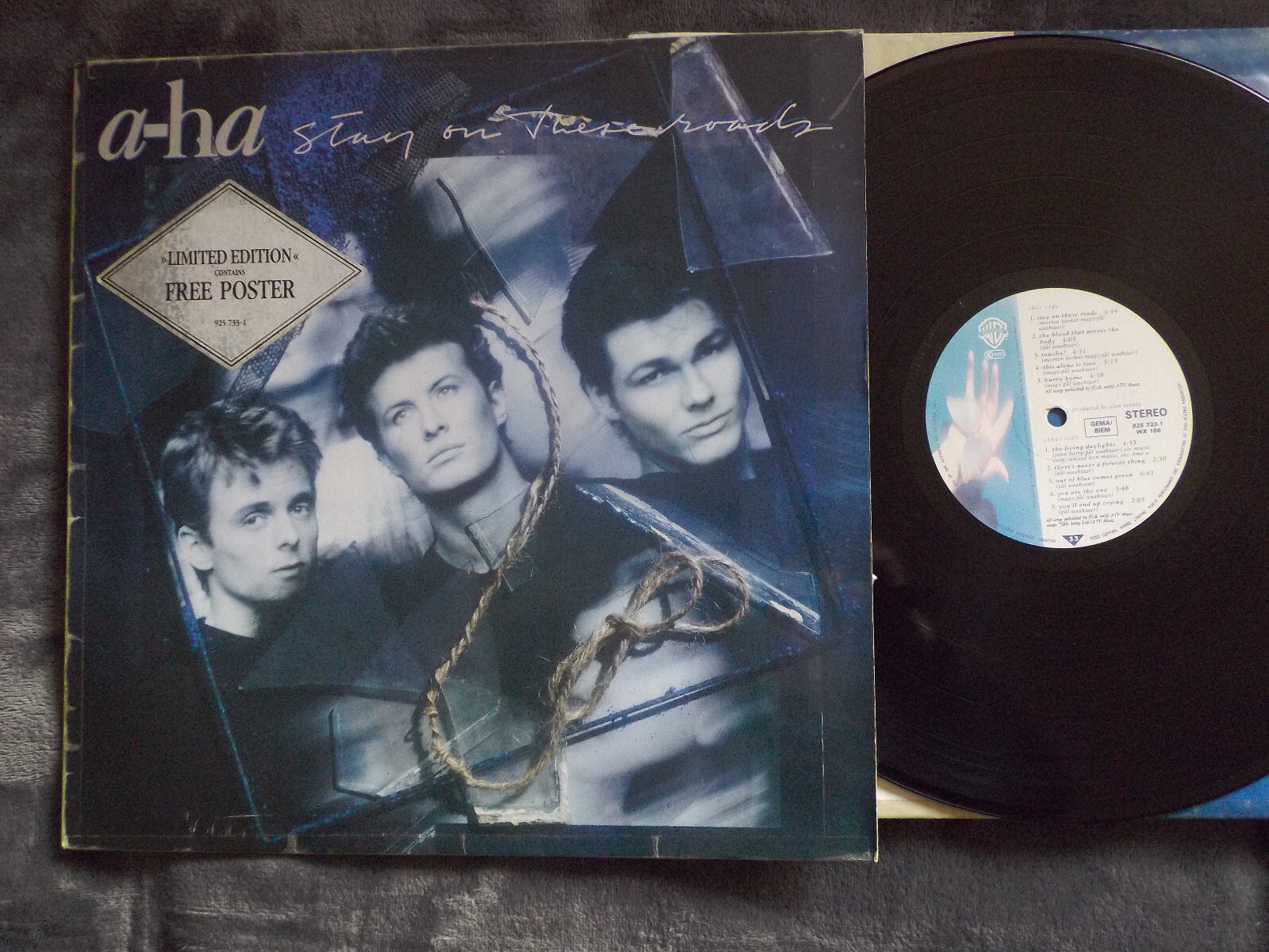 a-ha – Stay on these roads (LP, 1988, Warner Bros)