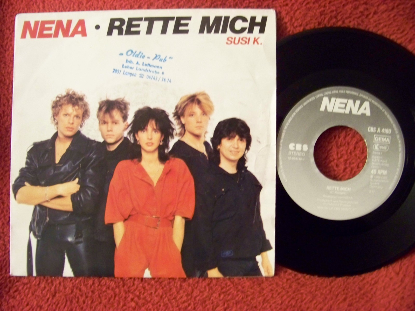 Nena – Rette mich / Susi K. – CBS Records A 4180, 1984