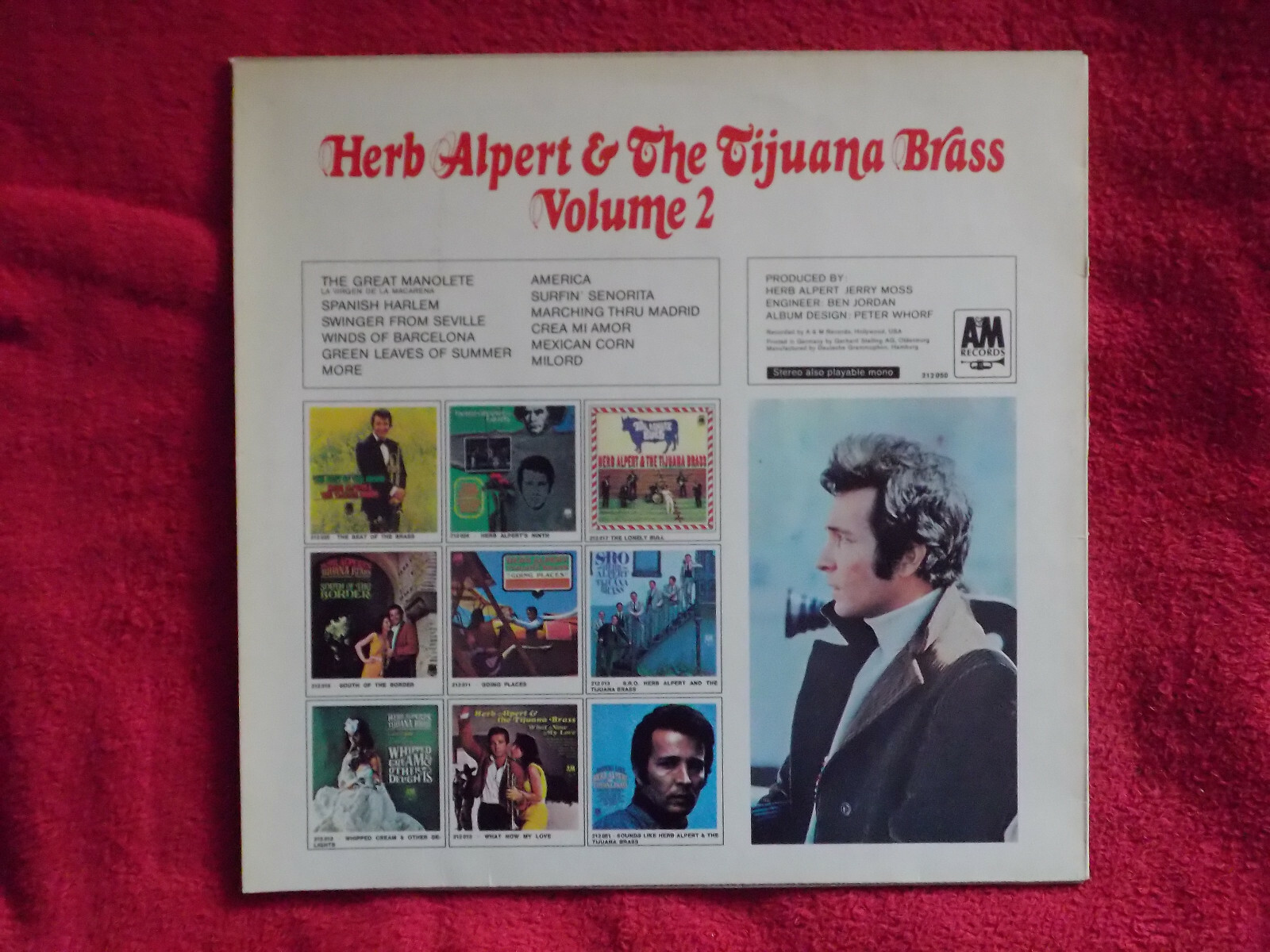 Herb Alpert & The Tijuana Brass – Volume 2 (LP), Bild 2