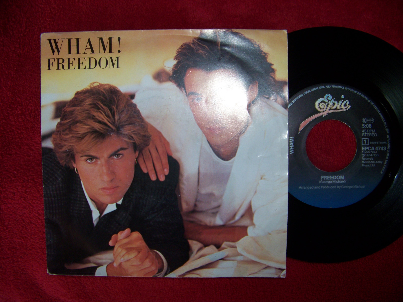 Wham! – Freedom / Freedom (Instrumental) – Epic Records, Single